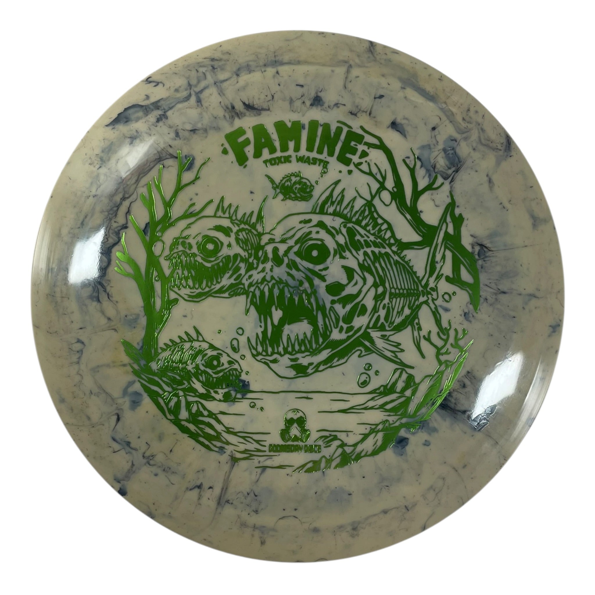 Doomsday Discs Famine | Toxic Waste | Tan/Green 171g Disc Golf