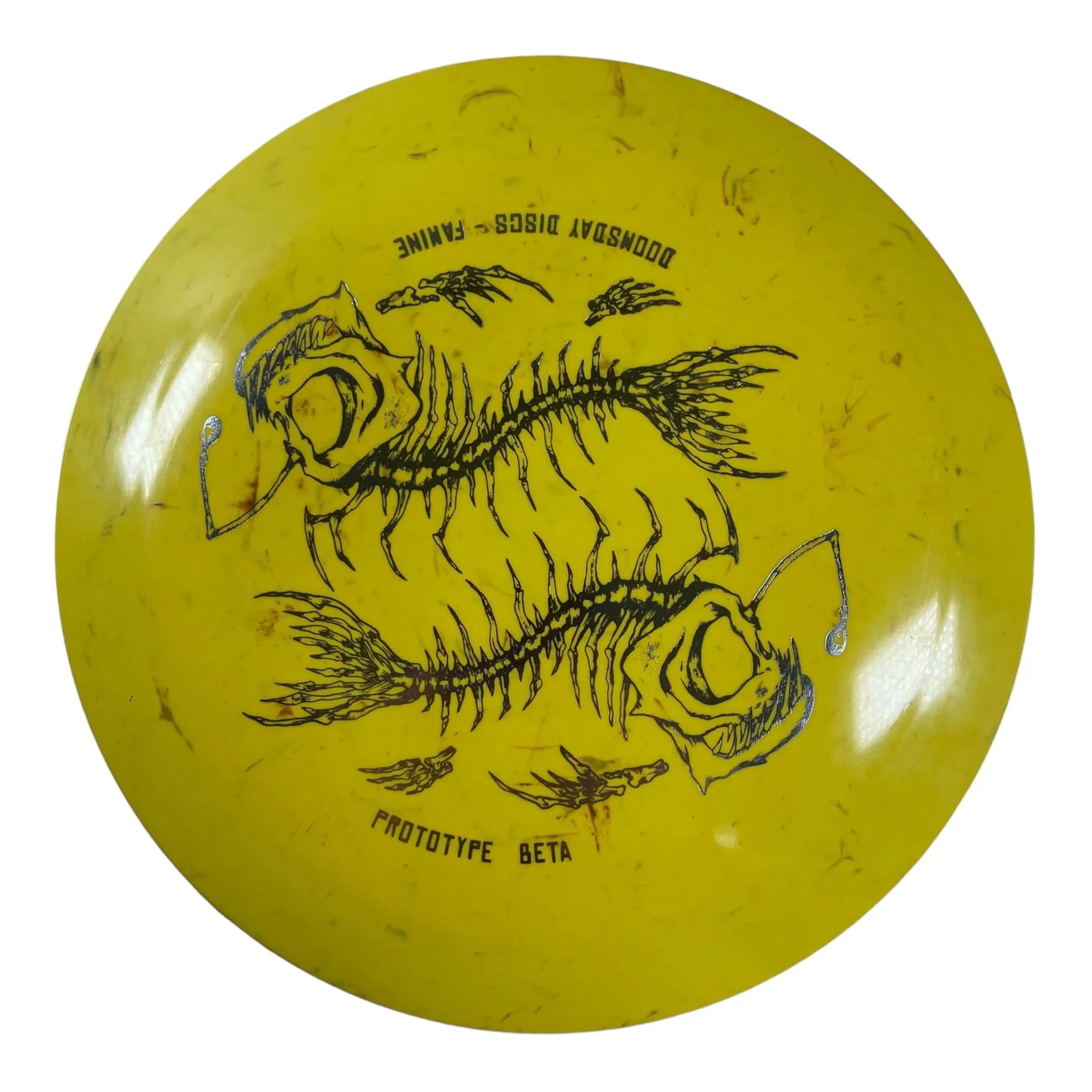 Doomsday Discs Famine | Fallout | Yellow/Silver 174g (Used Like New) Disc Golf