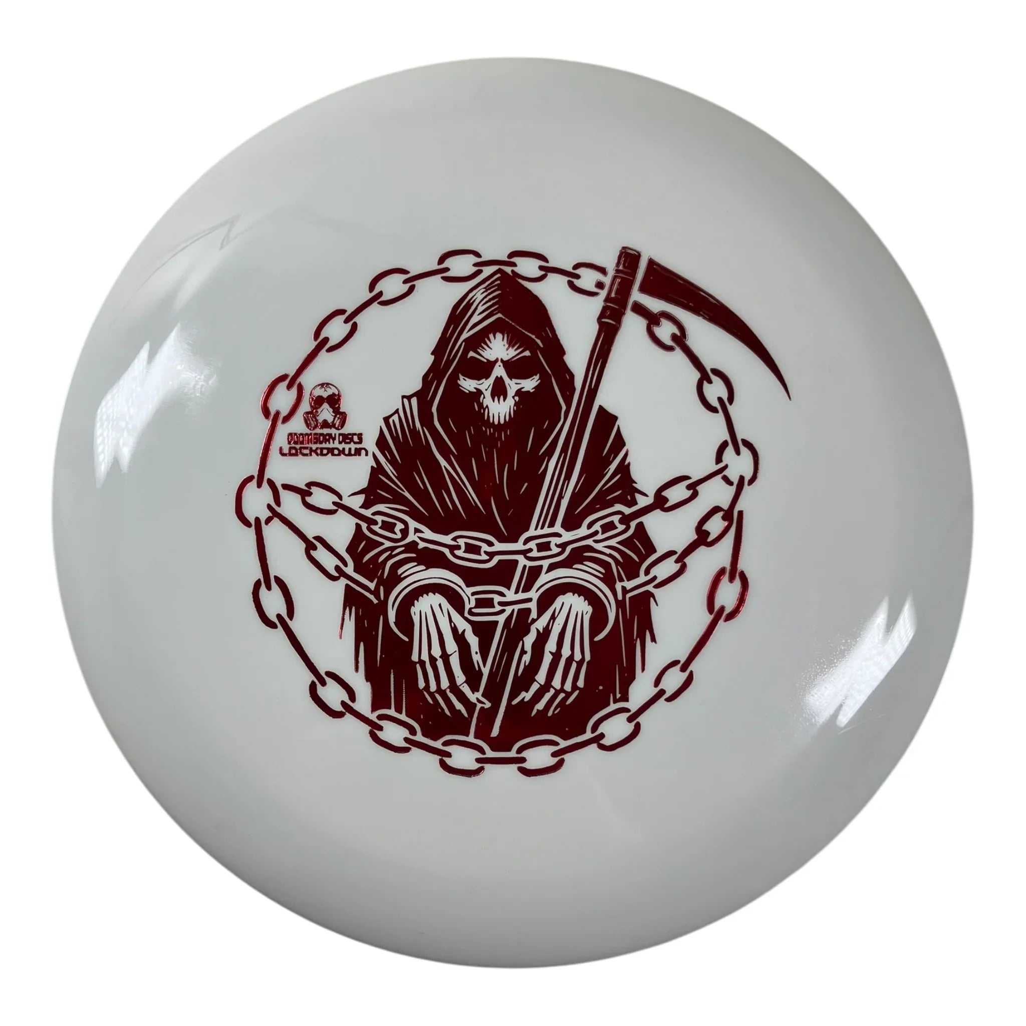 Doomsday Discs Lockdown | Survival | White/Red 177g Disc Golf