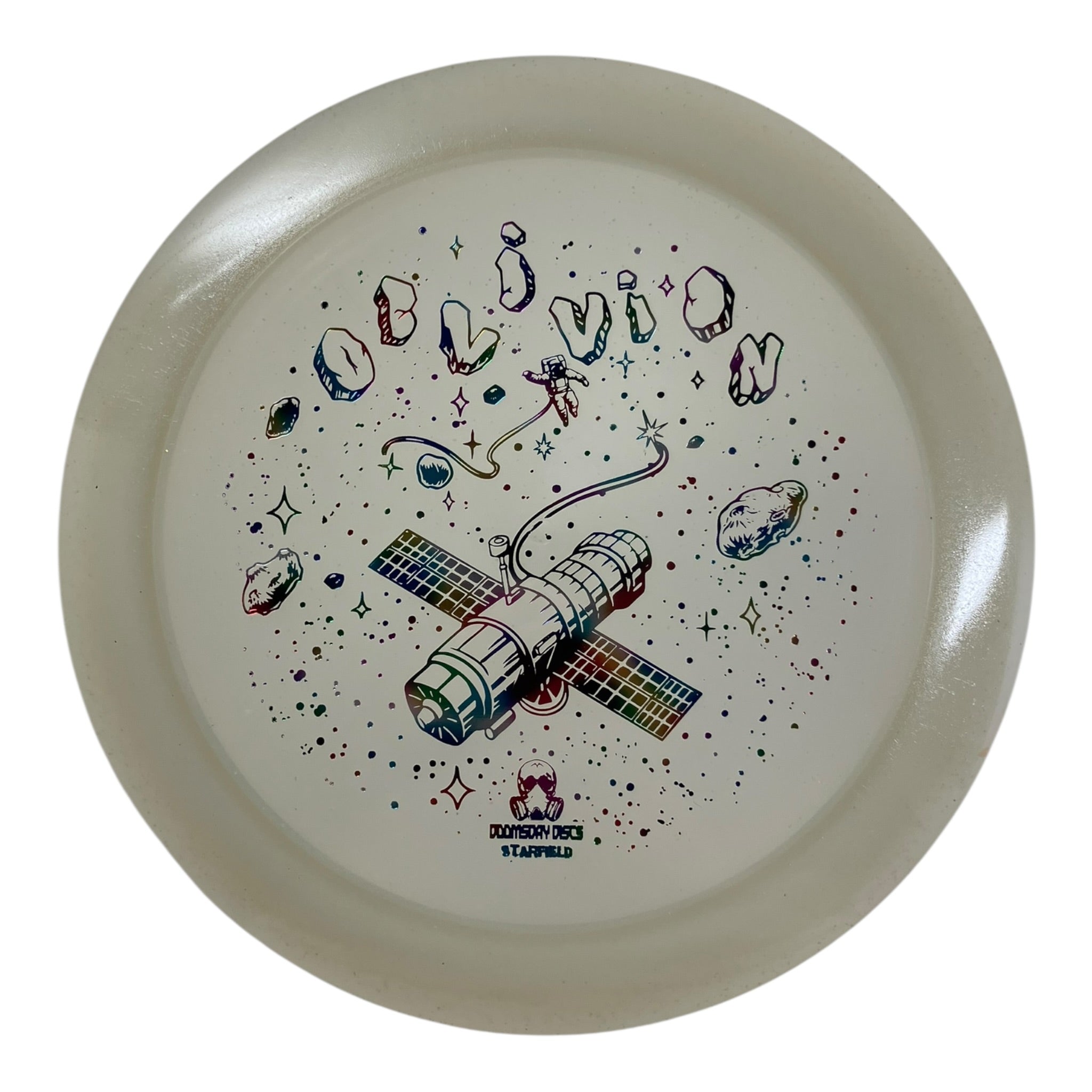 Doomsday Discs Oblivion | Starfield | White/Rainbow 175g Disc Golf