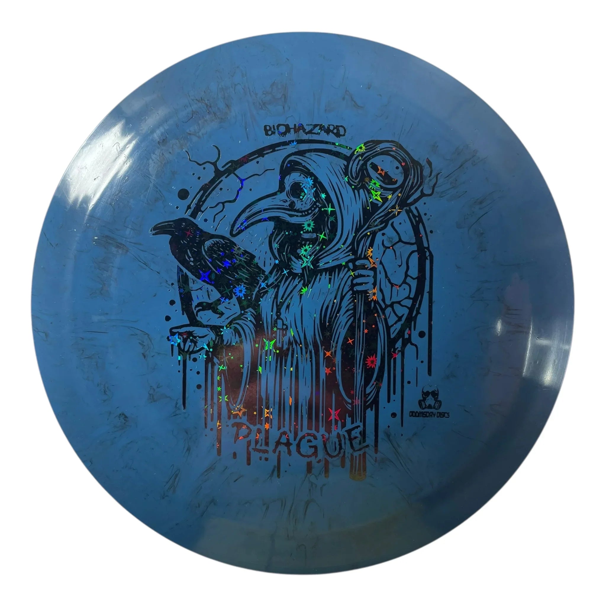 Doomsday Discs Plague | Biohazard | Blue/Stars 172g Disc Golf