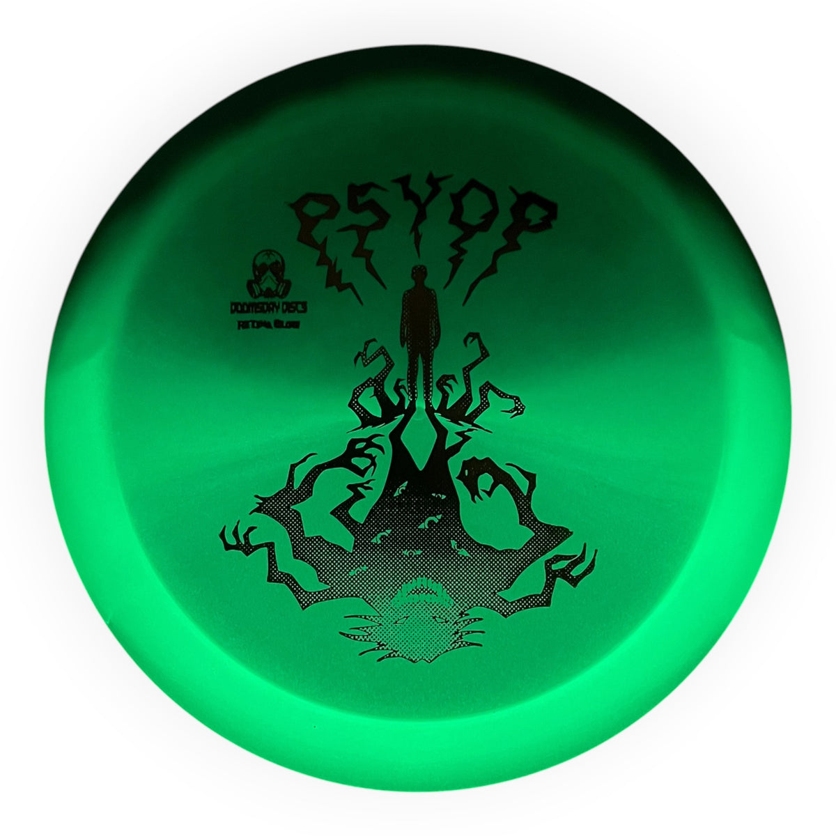 Doomsday Discs Psyop | Retina Glow | Teal/Bronze 175g Disc Golf