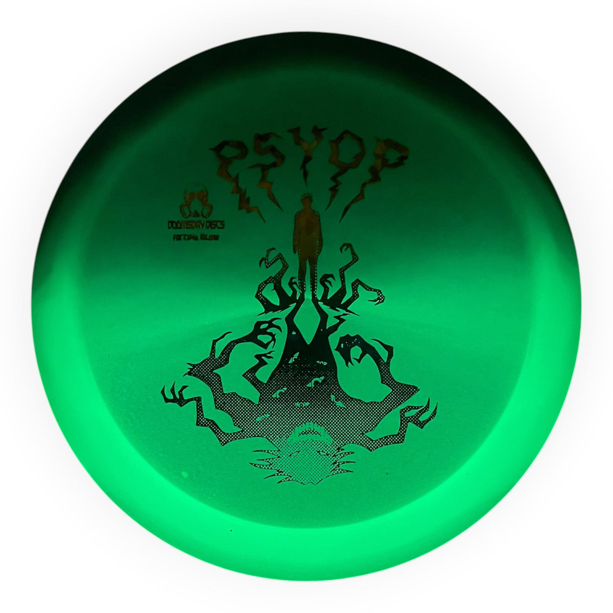 Doomsday Discs Psyop | Retina Glow | Teal/Holo 174-175.5g Disc Golf