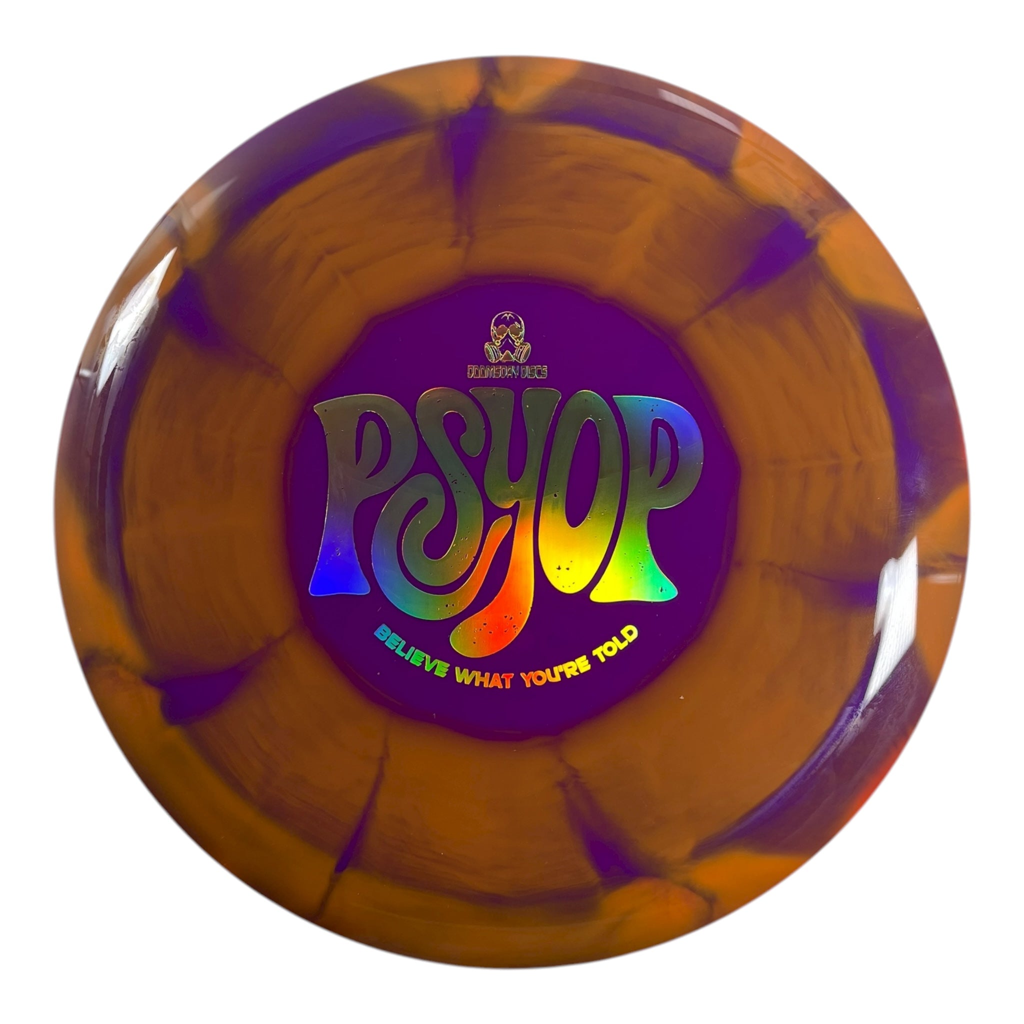 Doomsday Discs Psyop | Retina | Orange/Purple/Gold Holo 174g Disc Golf