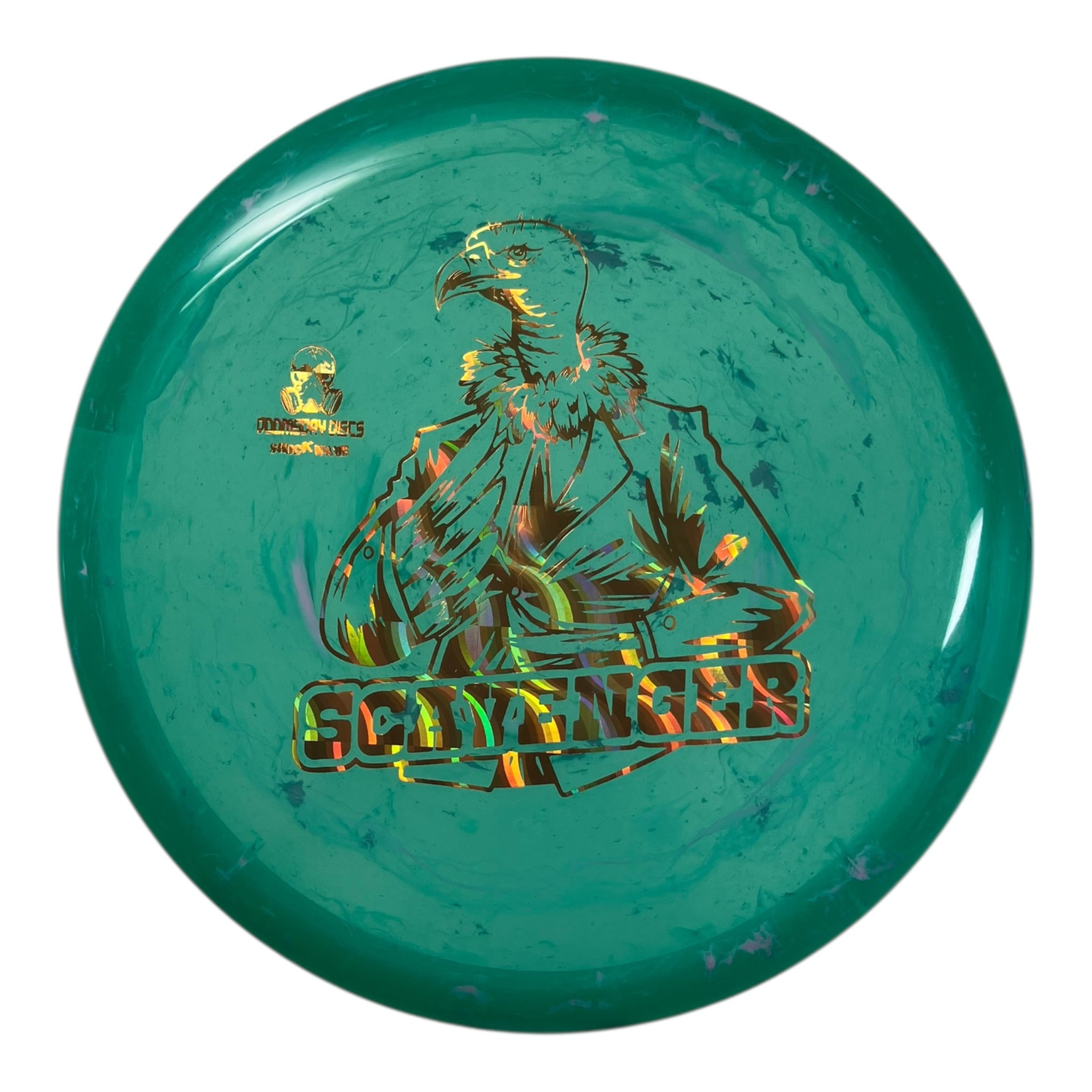 Doomsday Discs Scavenger | Shockwave | Green/Gold 173g Disc Golf
