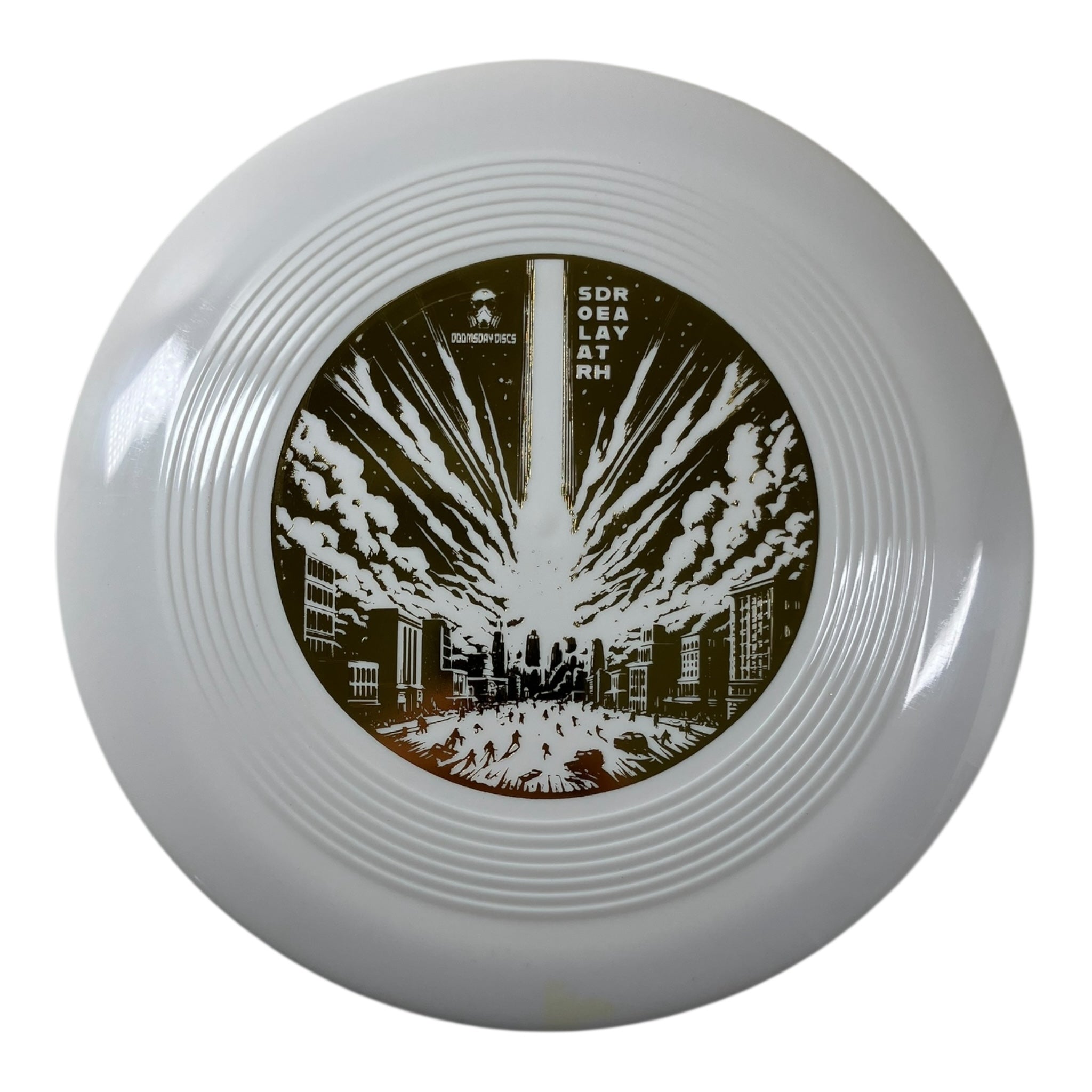 Doomsday Discs Solar Death Ray | Survival | White/Gold 175g Disc Golf