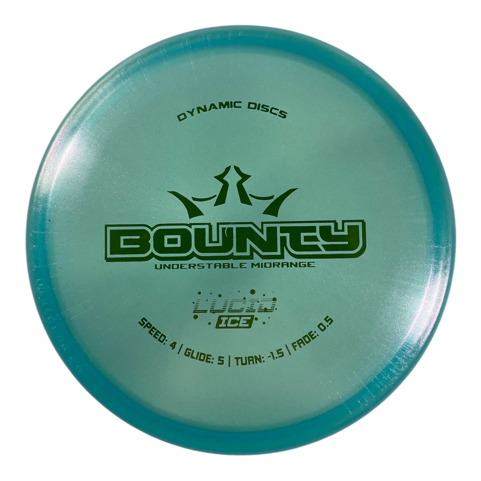 Dynamic Discs Bounty | Lucid - Ice Glimmer | Blue/Green 178g Disc Golf