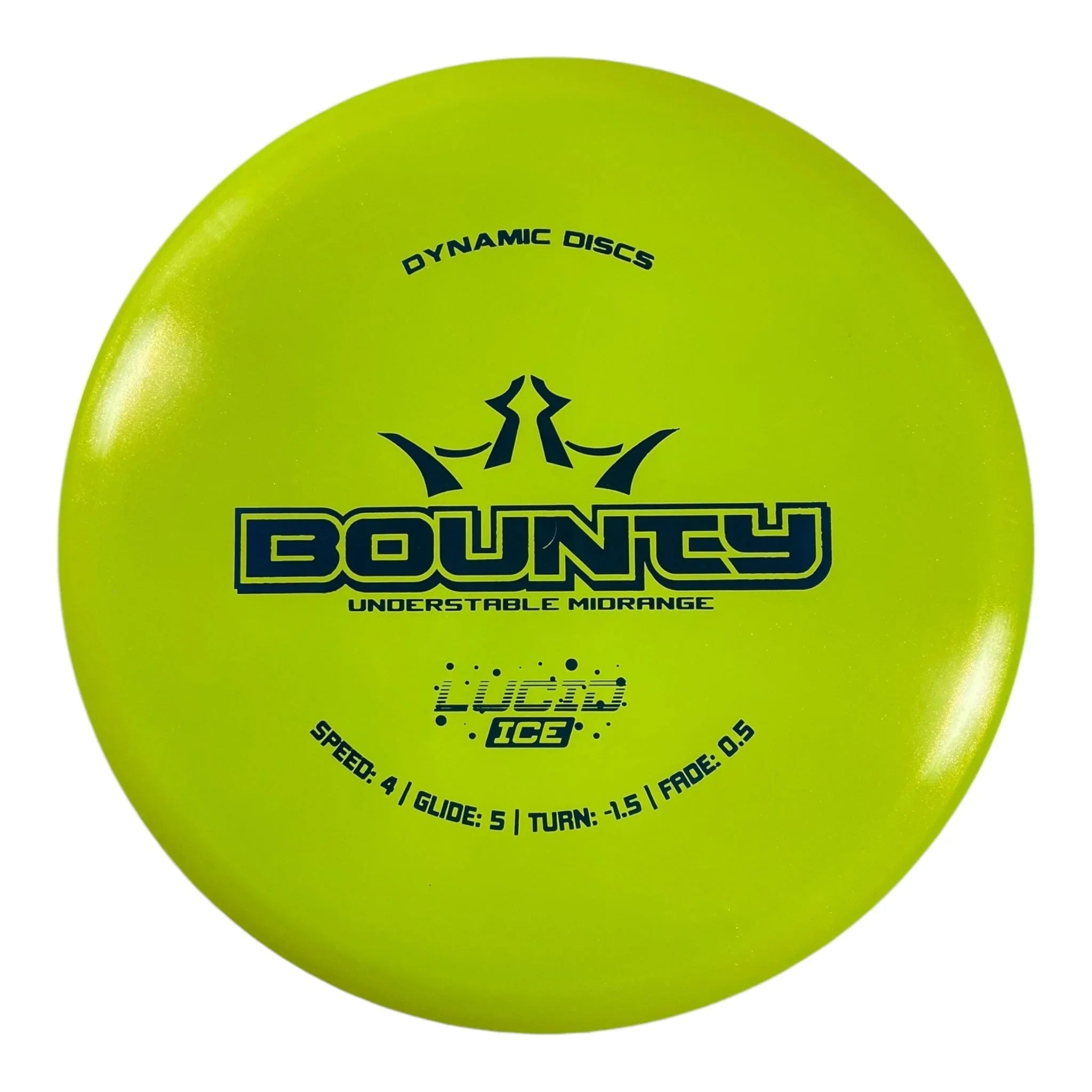Dynamic Discs Bounty | Lucid - Ice Glimmer | Yellow/Blue 169g Disc Golf