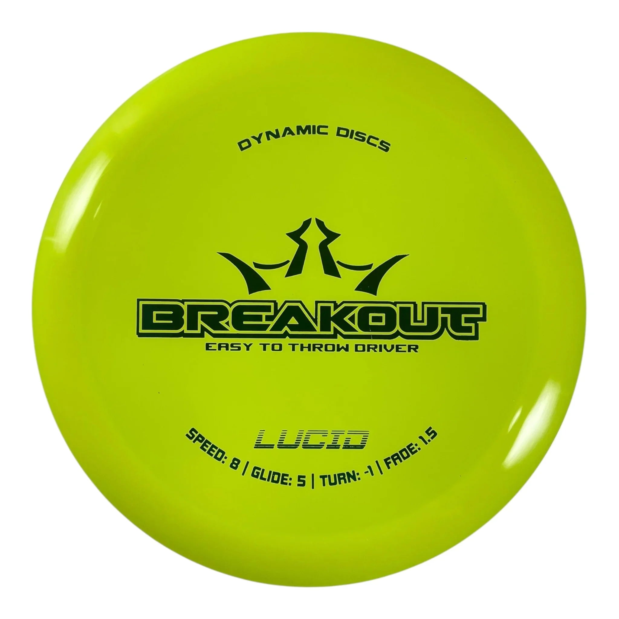 Dynamic Discs Breakout | Lucid | Yellow/Teal 155g Disc Golf