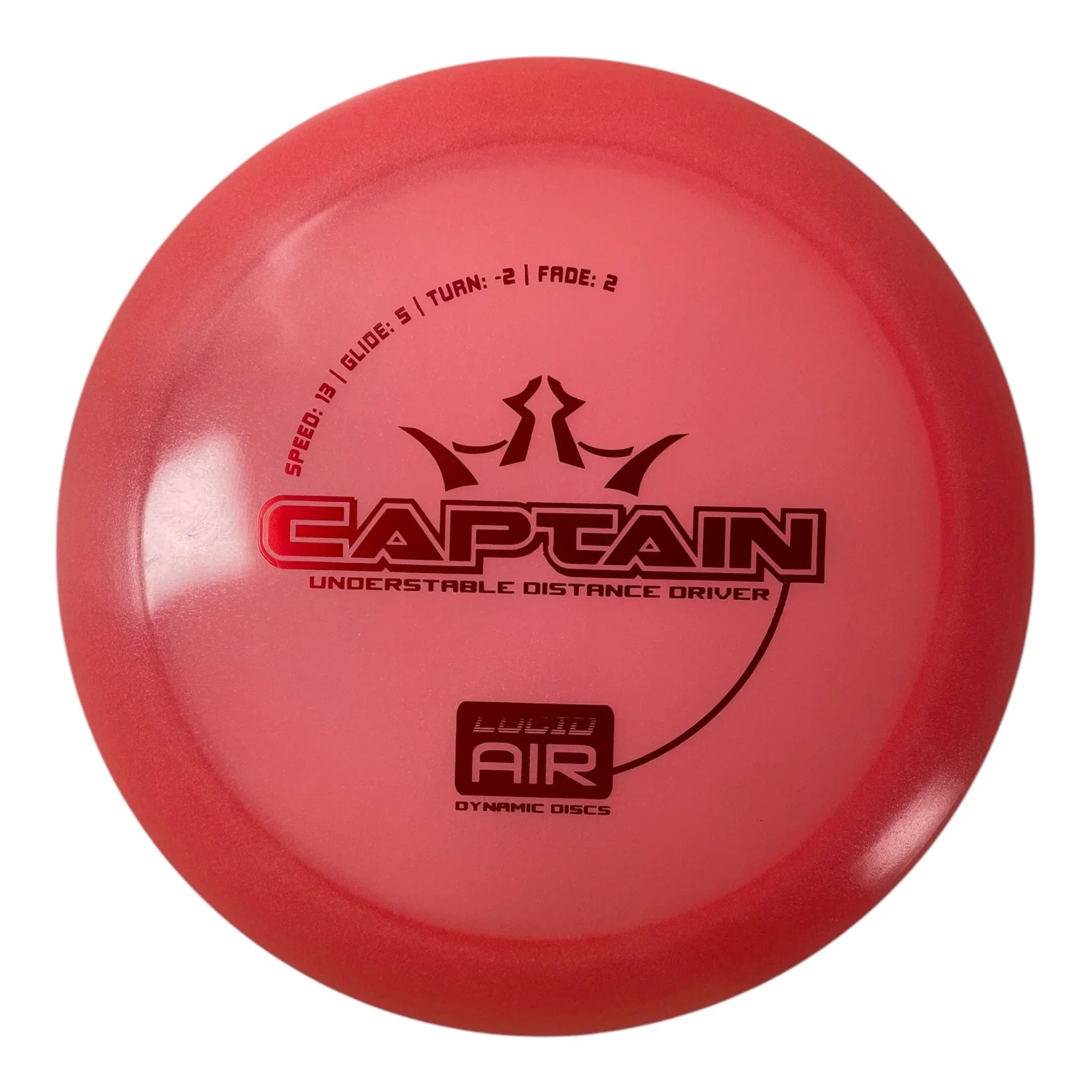 Dynamic Discs Captain | Lucid Air | Red/Red 167g Disc Golf