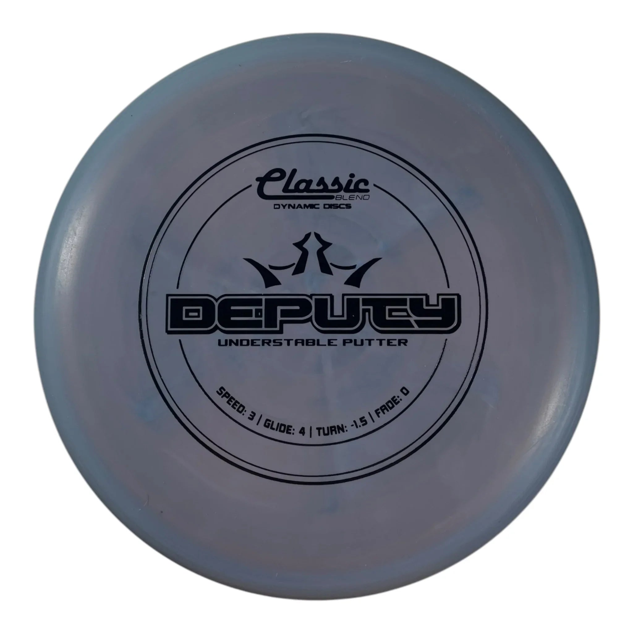Dynamic Discs Deputy | Classic Blend | Grey/Black 173g Disc Golf
