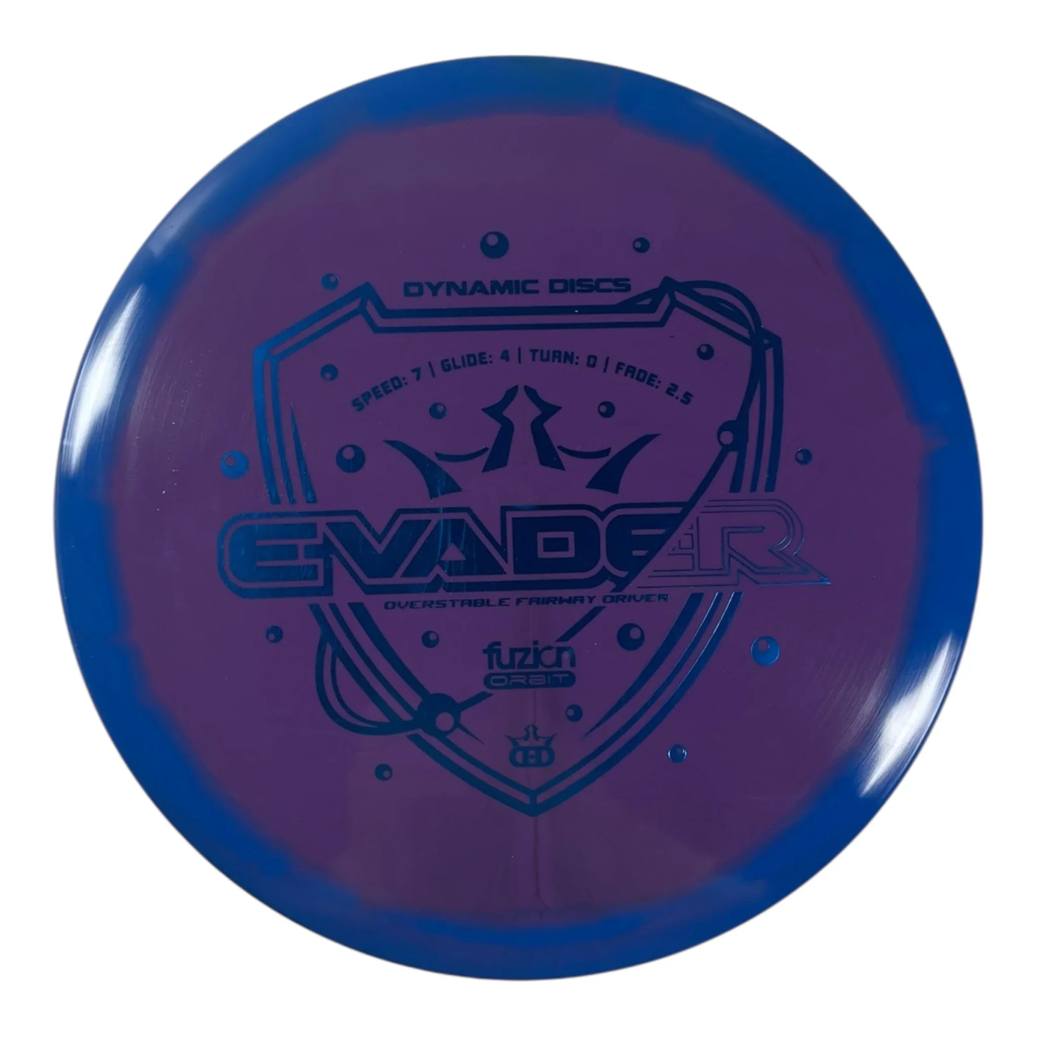 Dynamic Discs Evader | Fuzion Orbit | Purple/Blue 173g Disc Golf