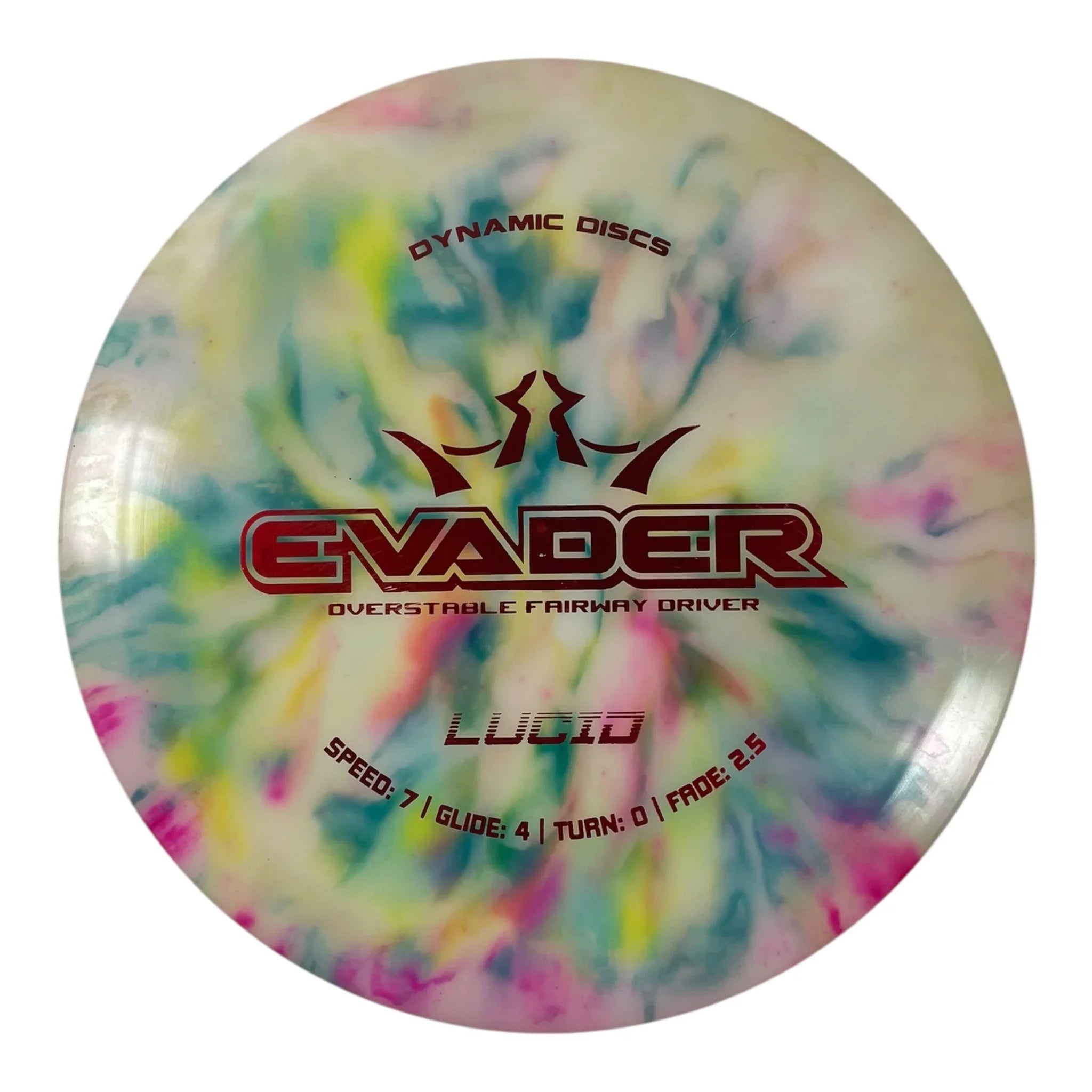 Dynamic Discs Evader | Lucid | Blue/Red 176g (Brainwave Dye) Disc Golf