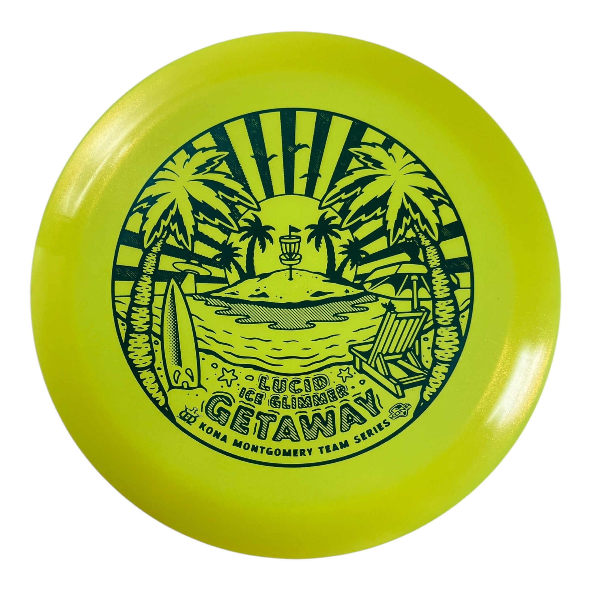 Dynamic Discs Getaway | Lucid Ice | Yellow/Blue 173g (Kona Montgomery) Disc Golf