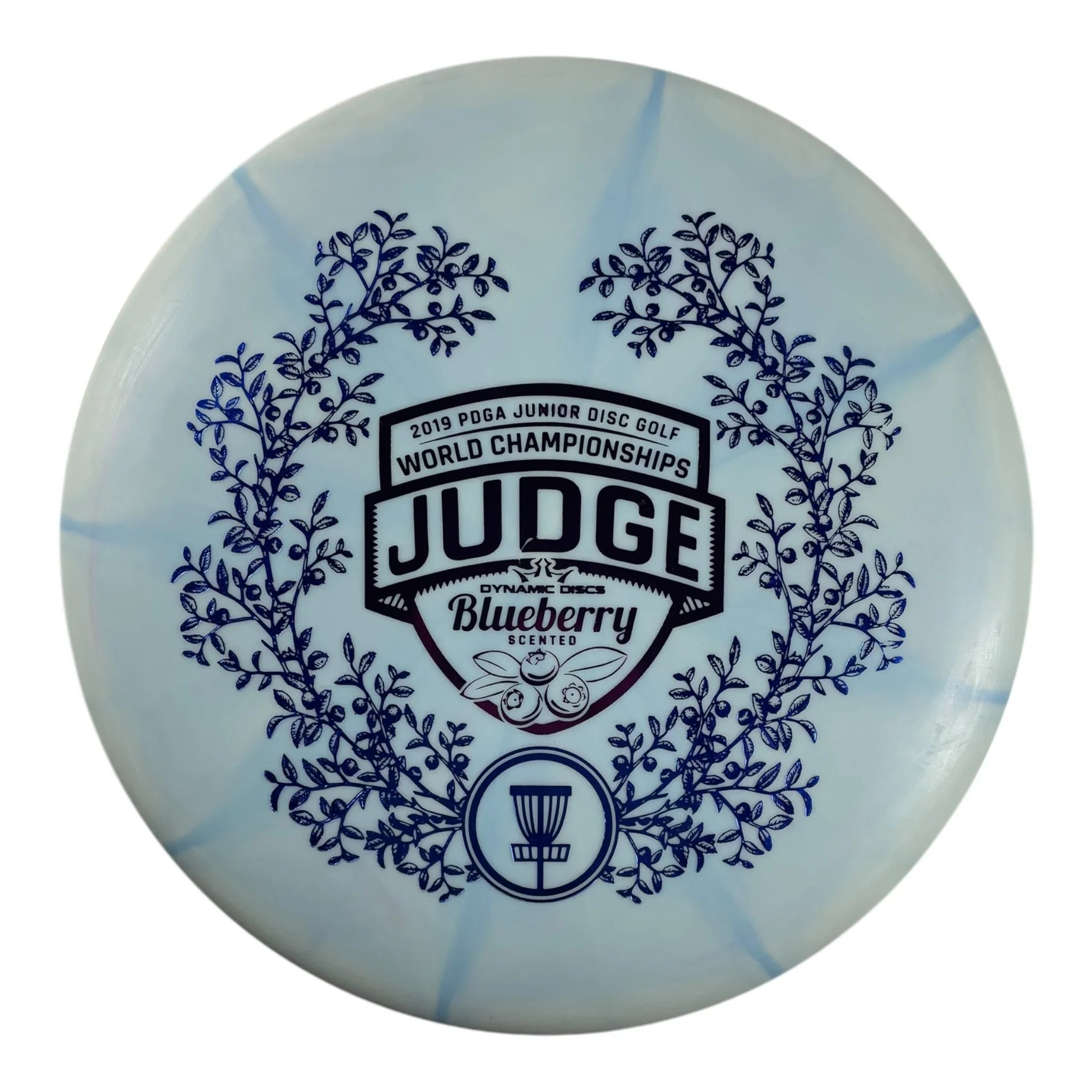 Dynamic Discs Judge | Classic Burst | Blue/Purple 174g (Blueberry Scented - 2019 Junior Worlds) Disc Golf