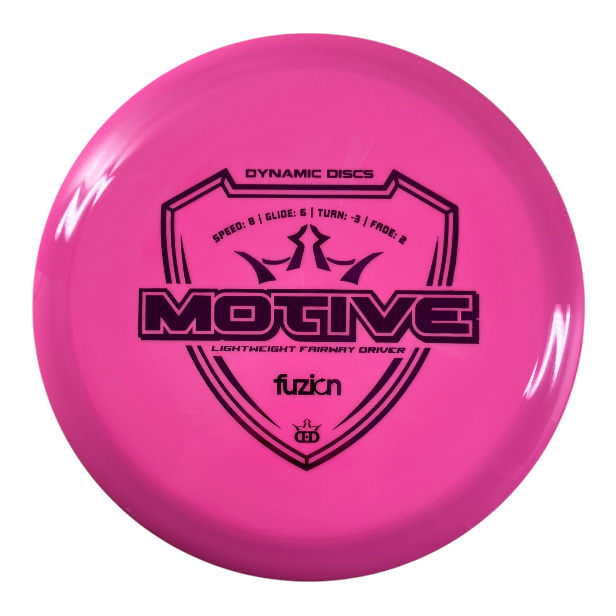 Dynamic Discs Motive | Fuzion | Pink/Pink 146g Disc Golf