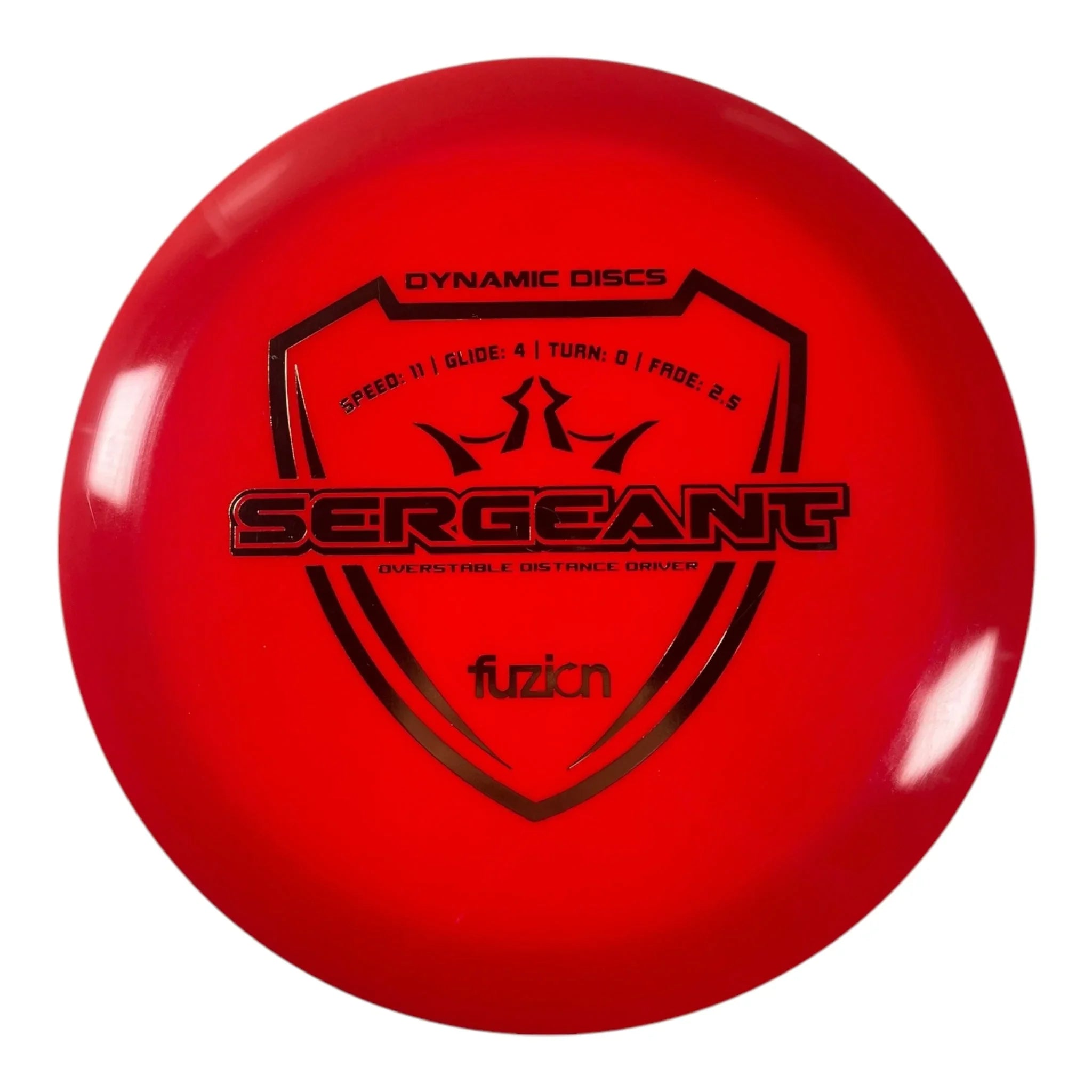 Dynamic Discs Sergeant | Fuzion | Red/Gold 174g Disc Golf