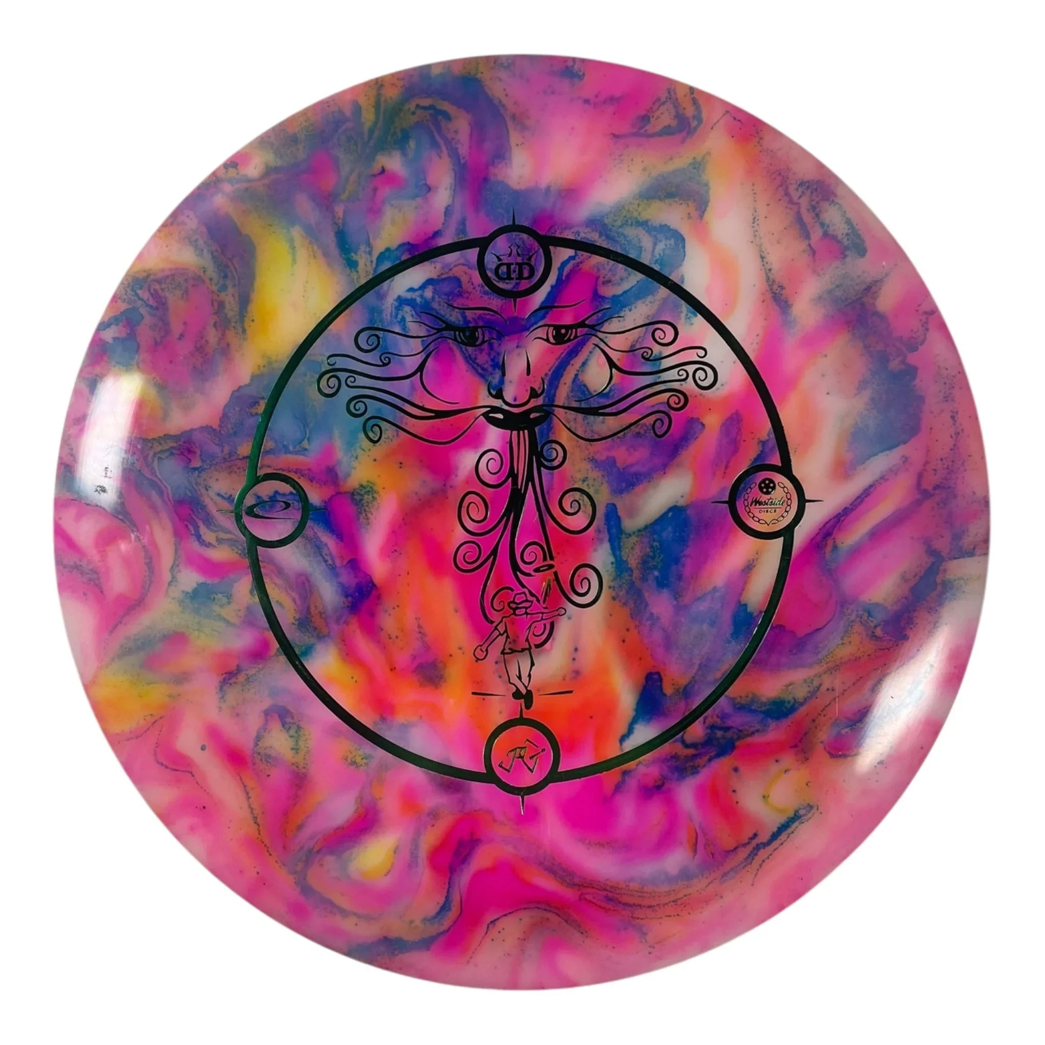 Dynamic Discs Sergeant | Lucid | Pink/Green 174g (Brainwave Dye) Disc Golf