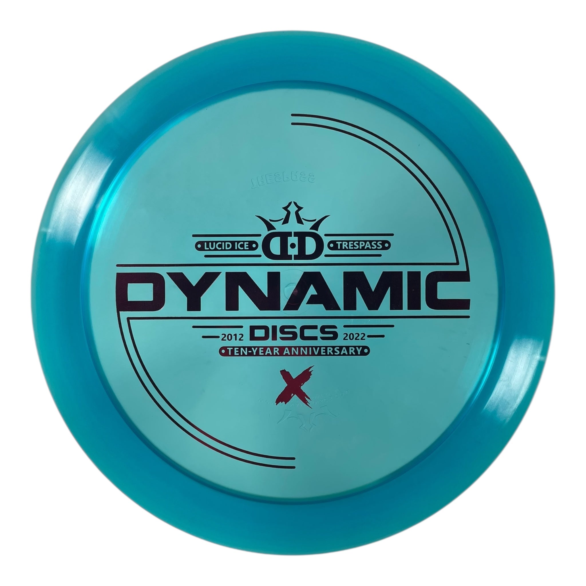 Dynamic Discs Trespass | Lucid-Ice | Blue/Red 175g (10 Year Anniversary) Disc Golf
