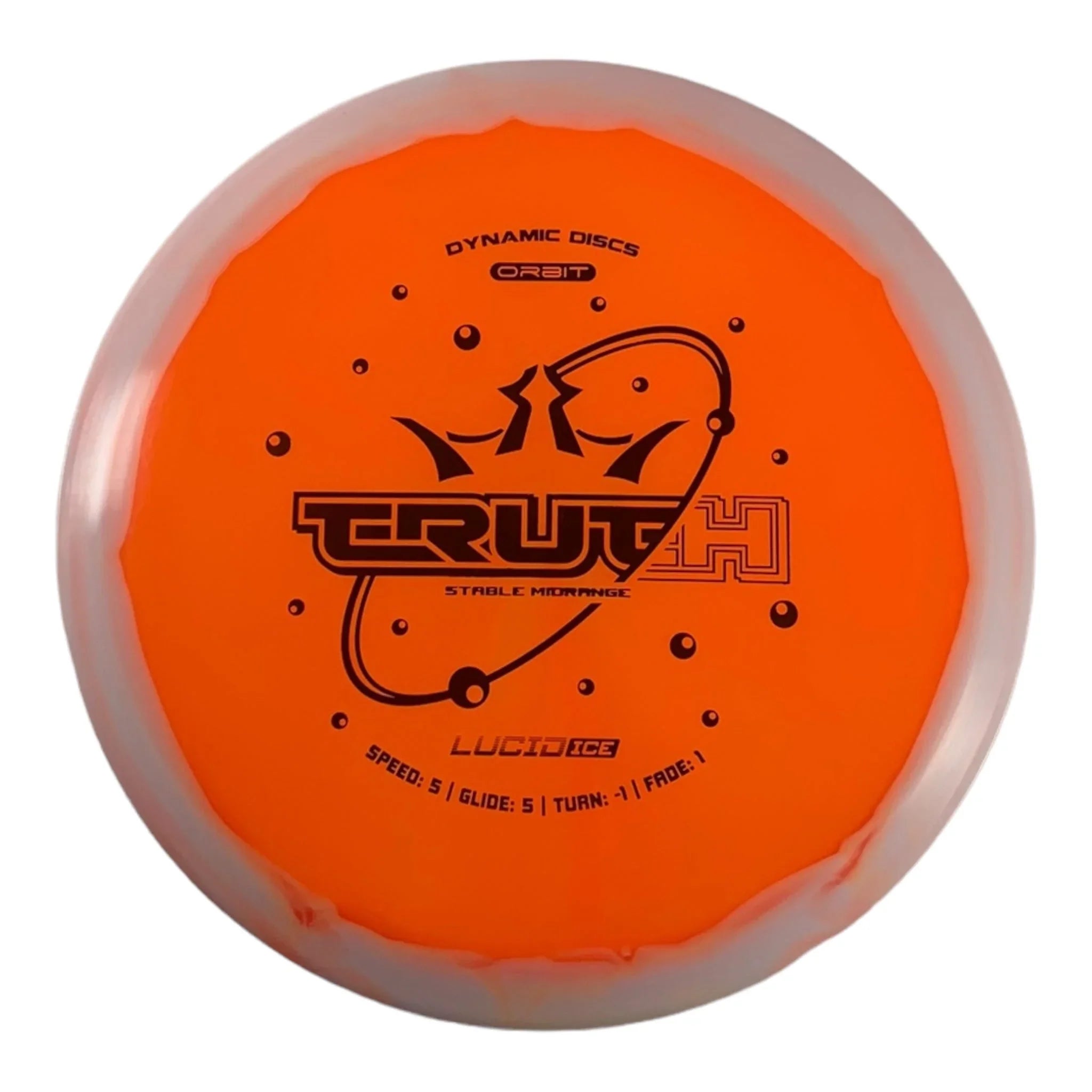 Dynamic Discs Truth | Lucid - Ice Orbit | Orange/Orange 178 - 179g Disc Golf