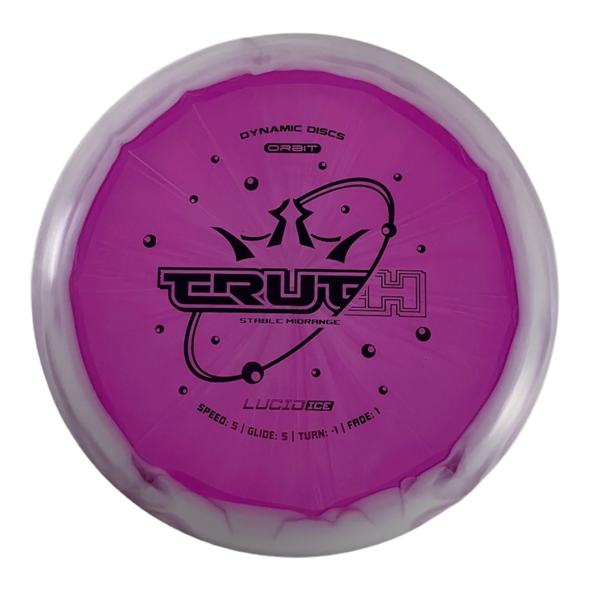 Dynamic Discs Truth | Lucid - Ice Orbit | Purple/Purple 177g Disc Golf