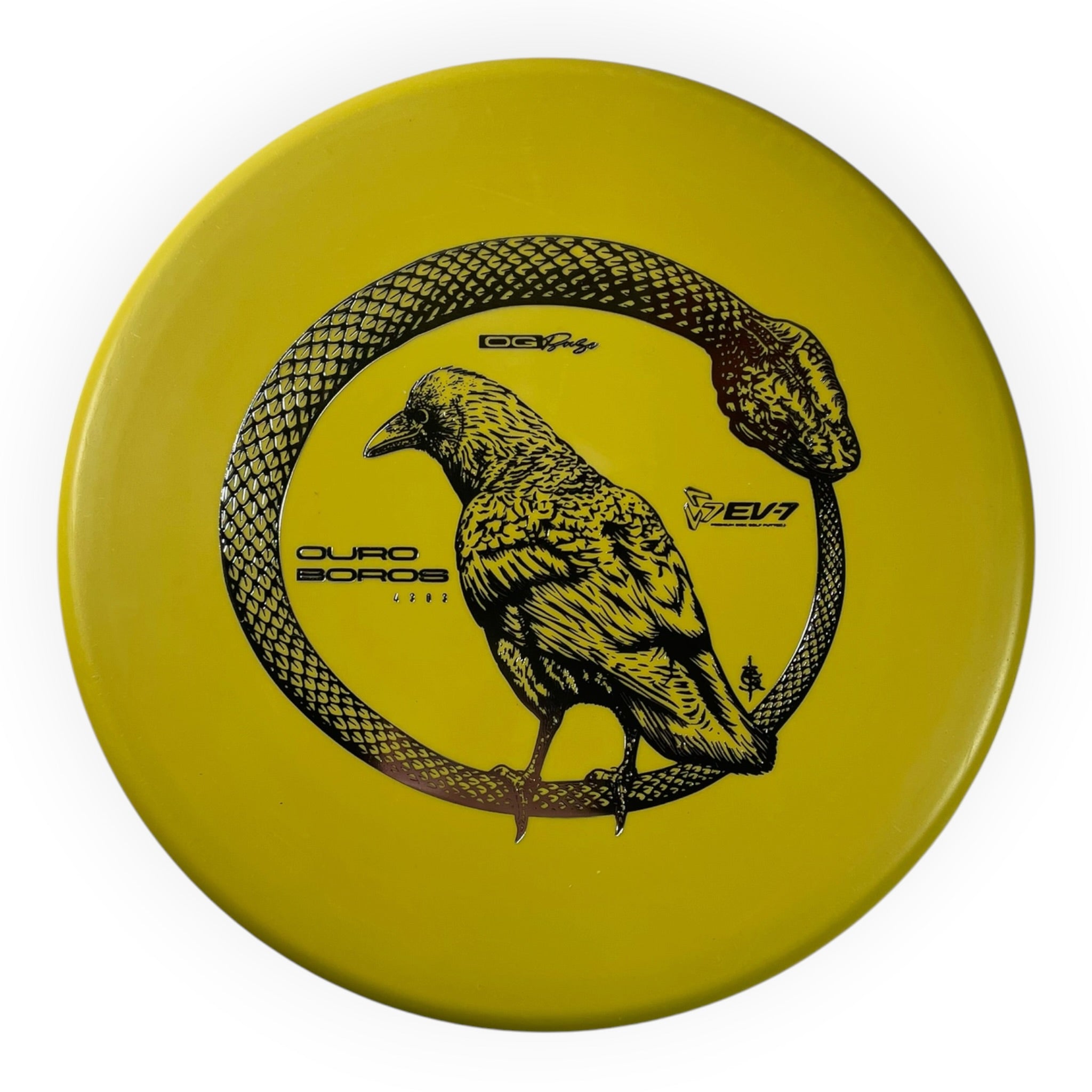 EV-7 Ouroboros | OG Base | Yellow/Silver 173g Disc Golf