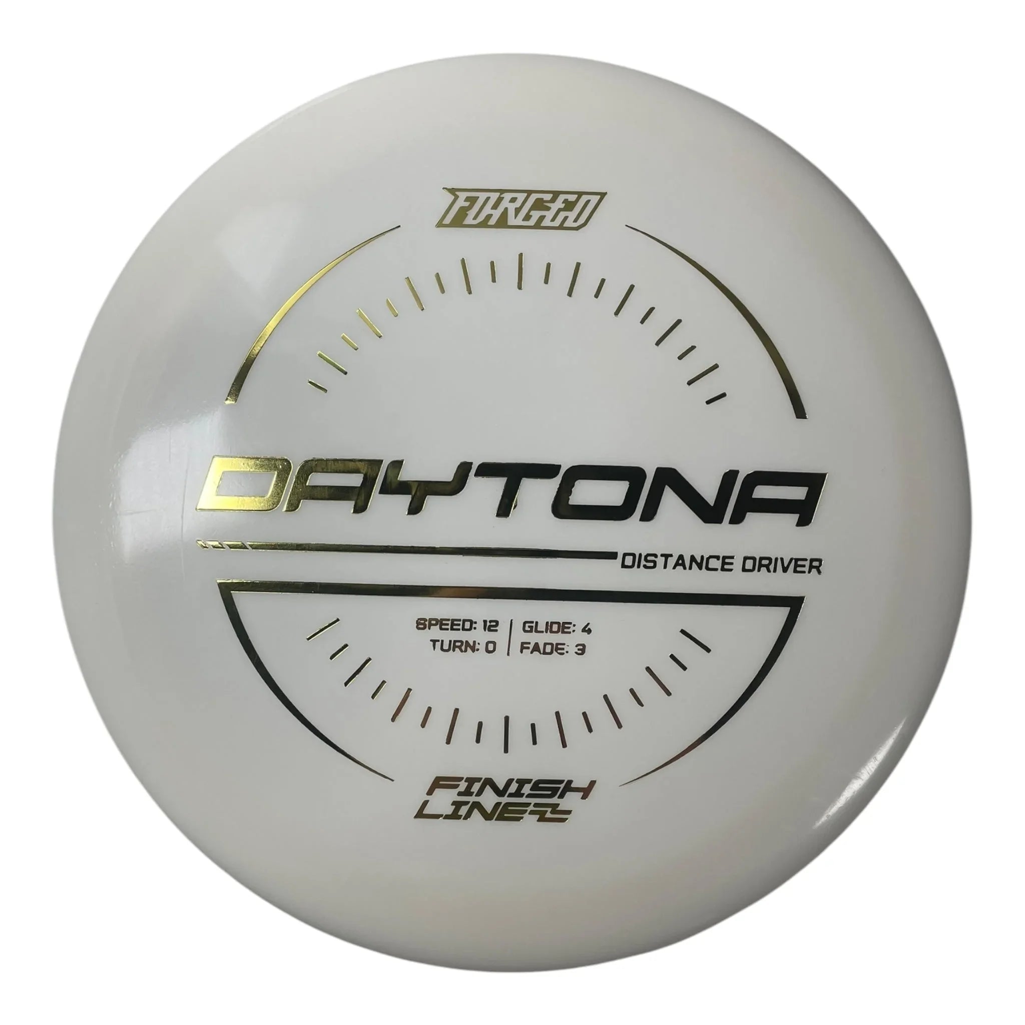 Finish Line Discs Daytona | Forged | White/Gold 171g Disc Golf