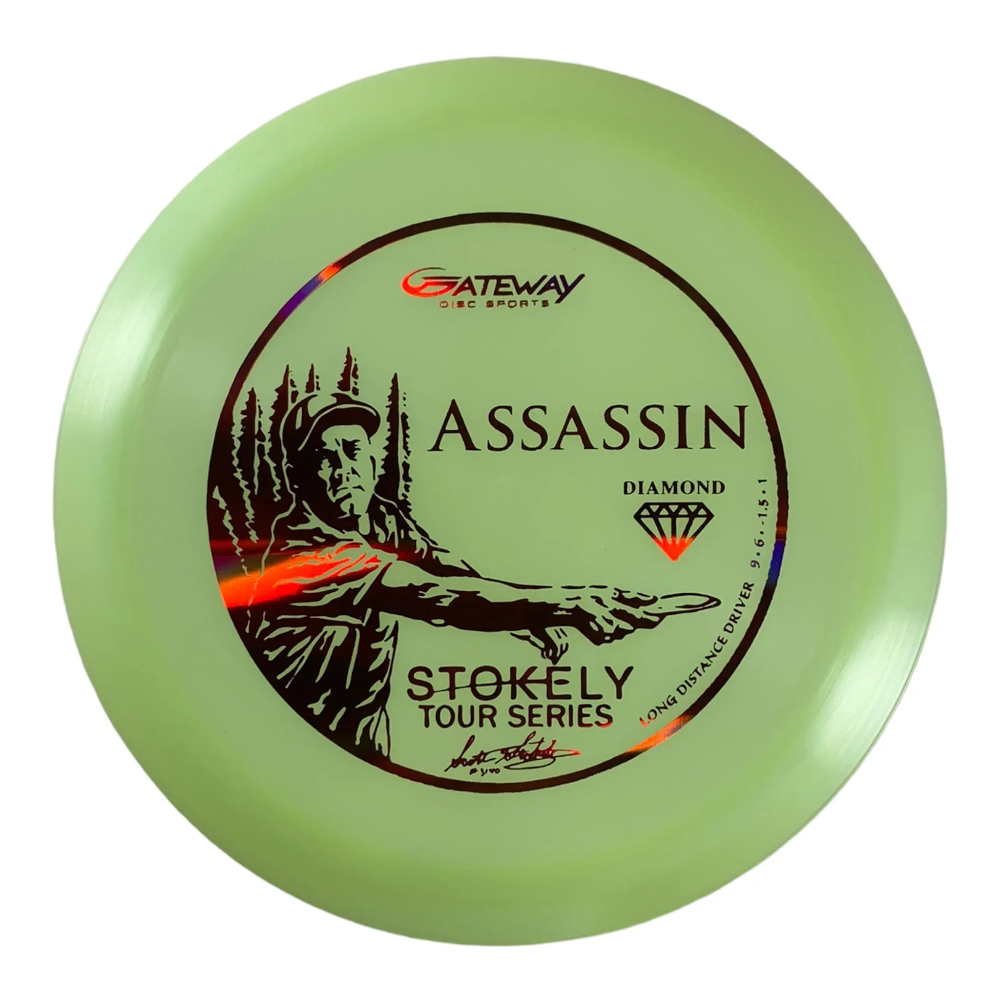 Gateway Disc Sports Assassin | Diamond | Green/Red 174g (Scott Stokely) Disc Golf