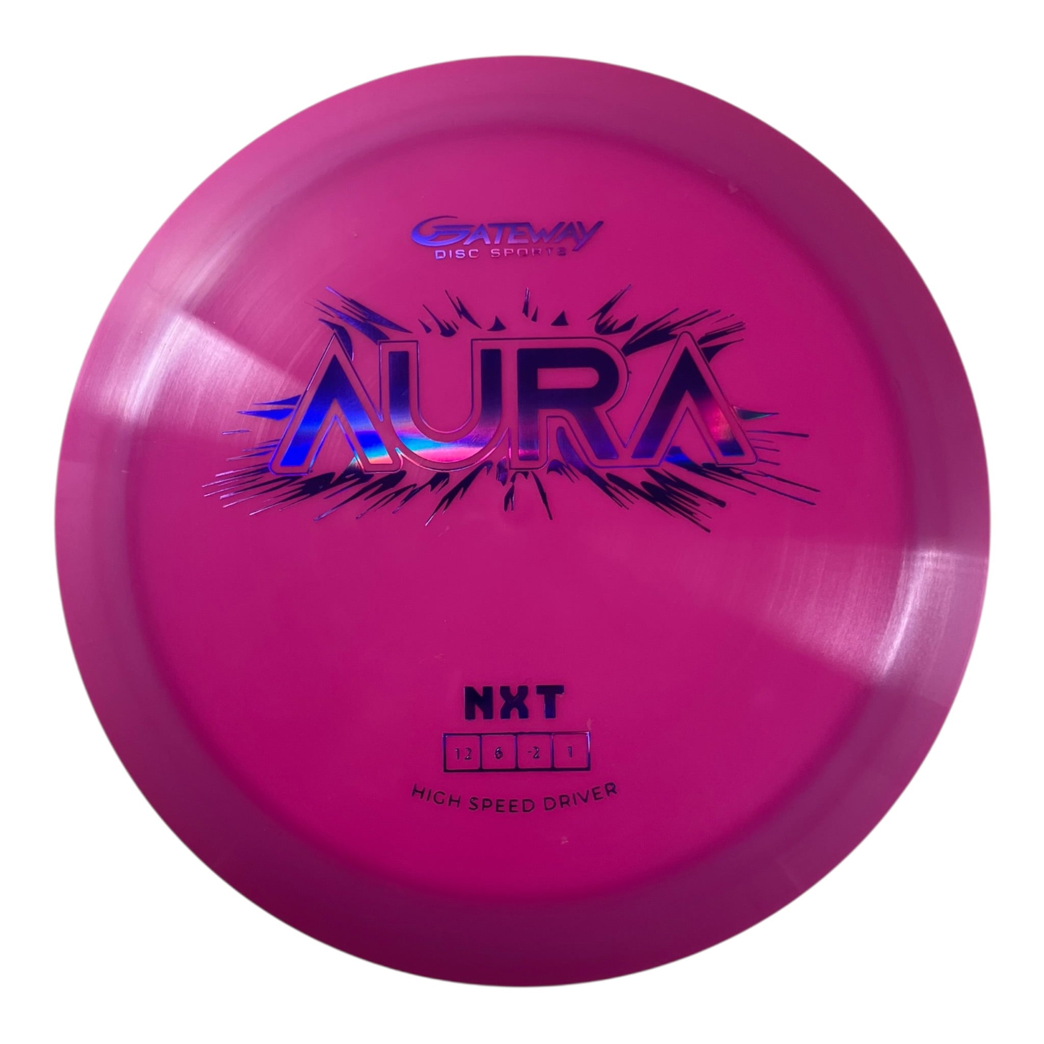 Gateway Disc Sports Aura | NXT | Pink/Purple 174g Disc Golf