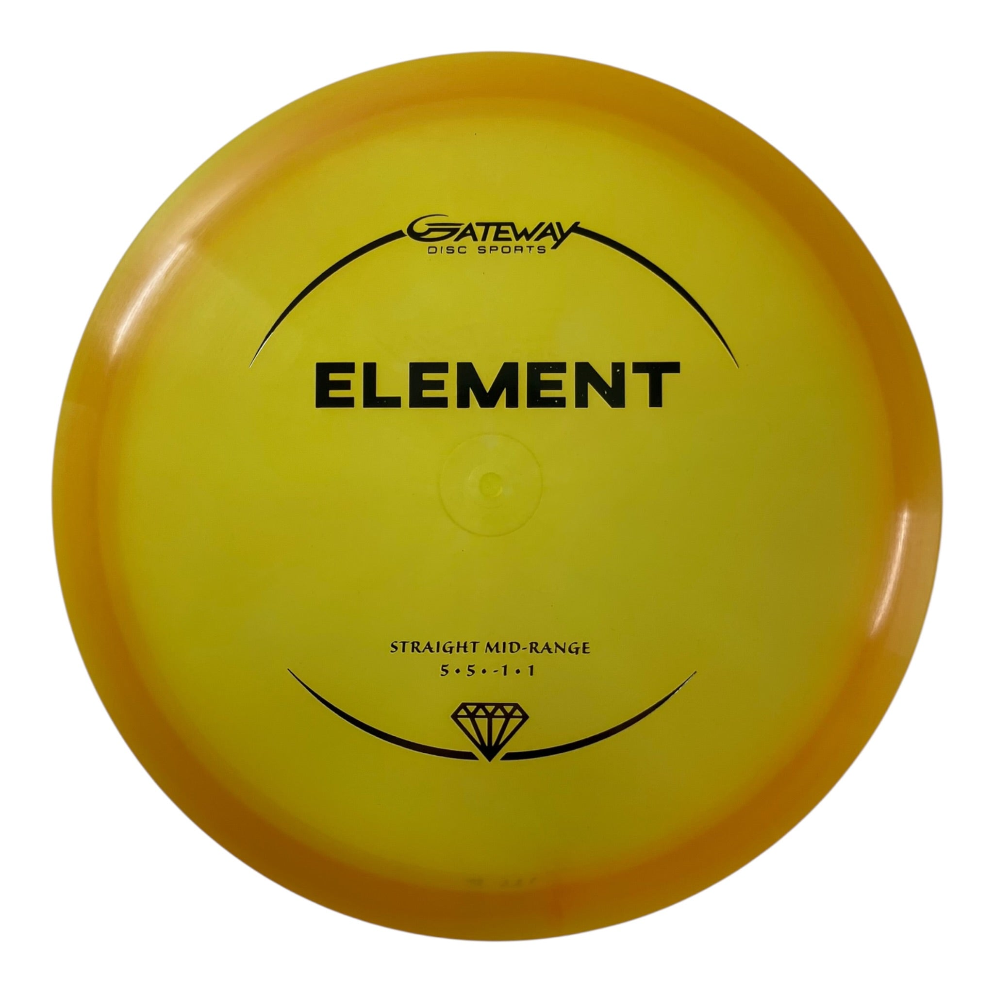 Gateway Disc Sports Element | Diamond | Yellow/Silver 178g Disc Golf