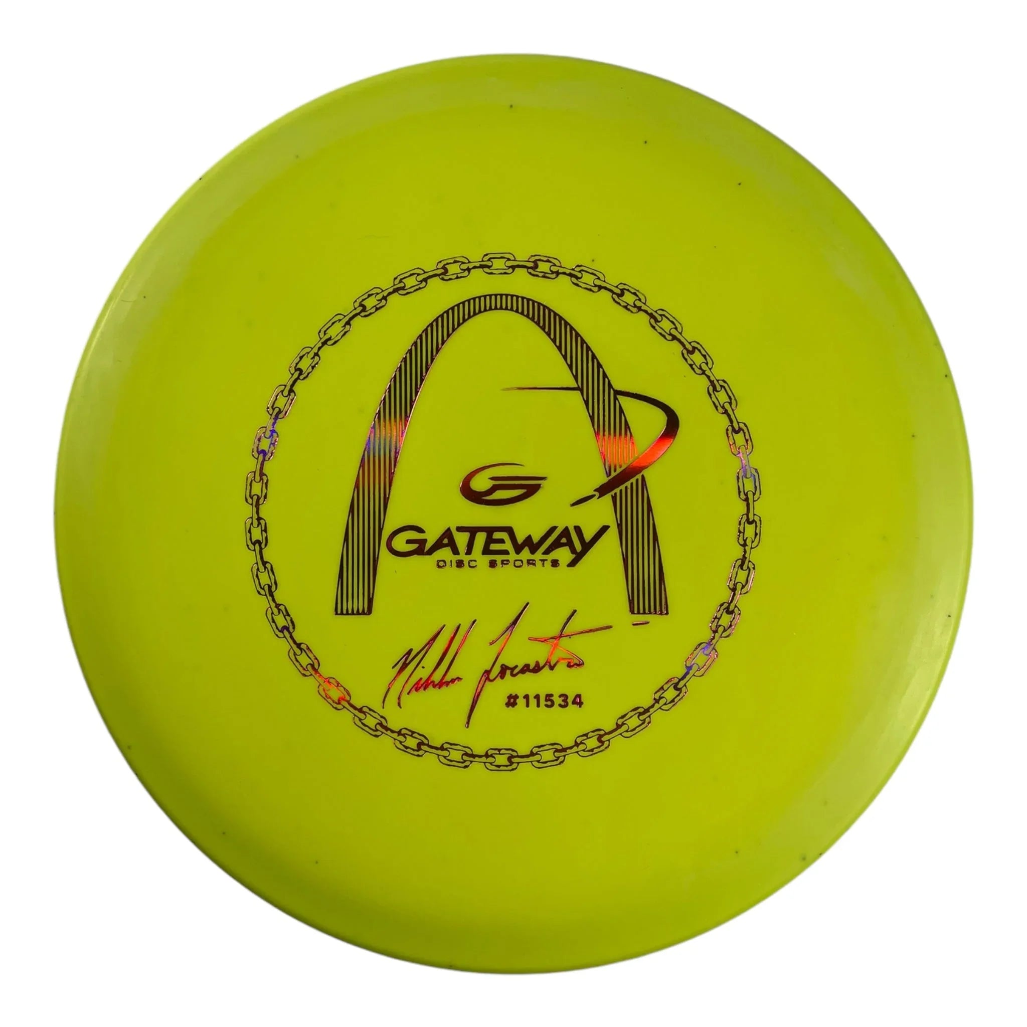 Gateway Disc Sports Warrior | Suregrip | Yellow/Purple 175g (Nikko Locastro) Disc Golf