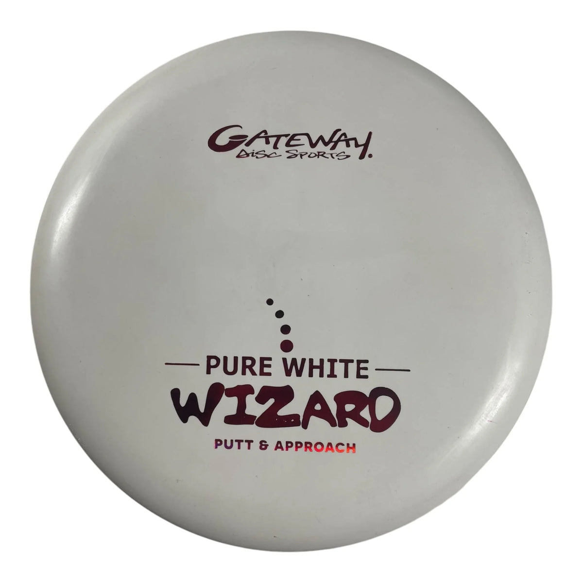 Gateway Disc Sports Wizard | Pure White | White/Red 173g Disc Golf