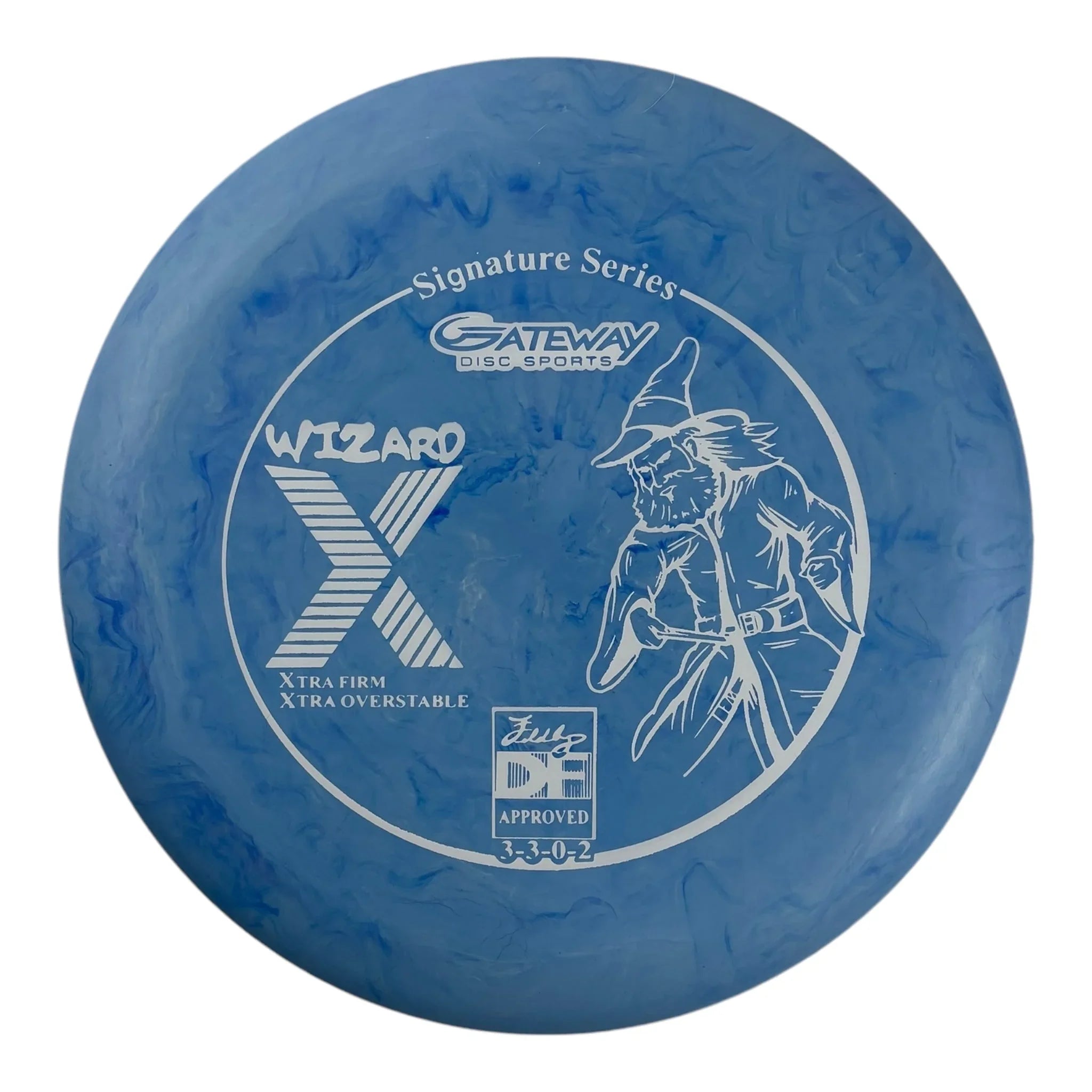 Gateway Disc Sports Wizard X | Firm | Blue/White 175 - 176g Disc Golf