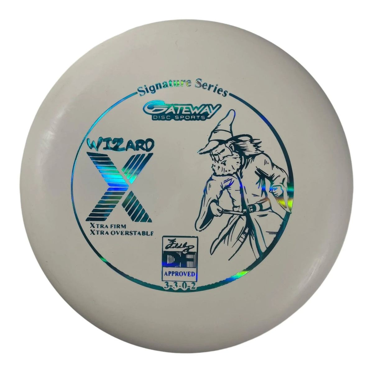 Gateway Disc Sports Wizard X | Firm | White/Blue 174 - 175g Disc Golf