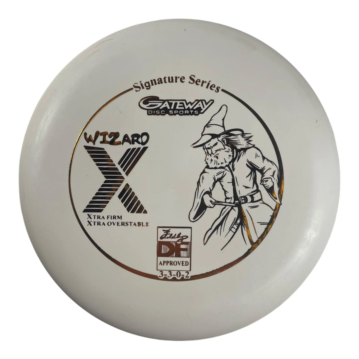 Gateway Disc Sports Wizard X | Firm | White/Bronze 174g Disc Golf