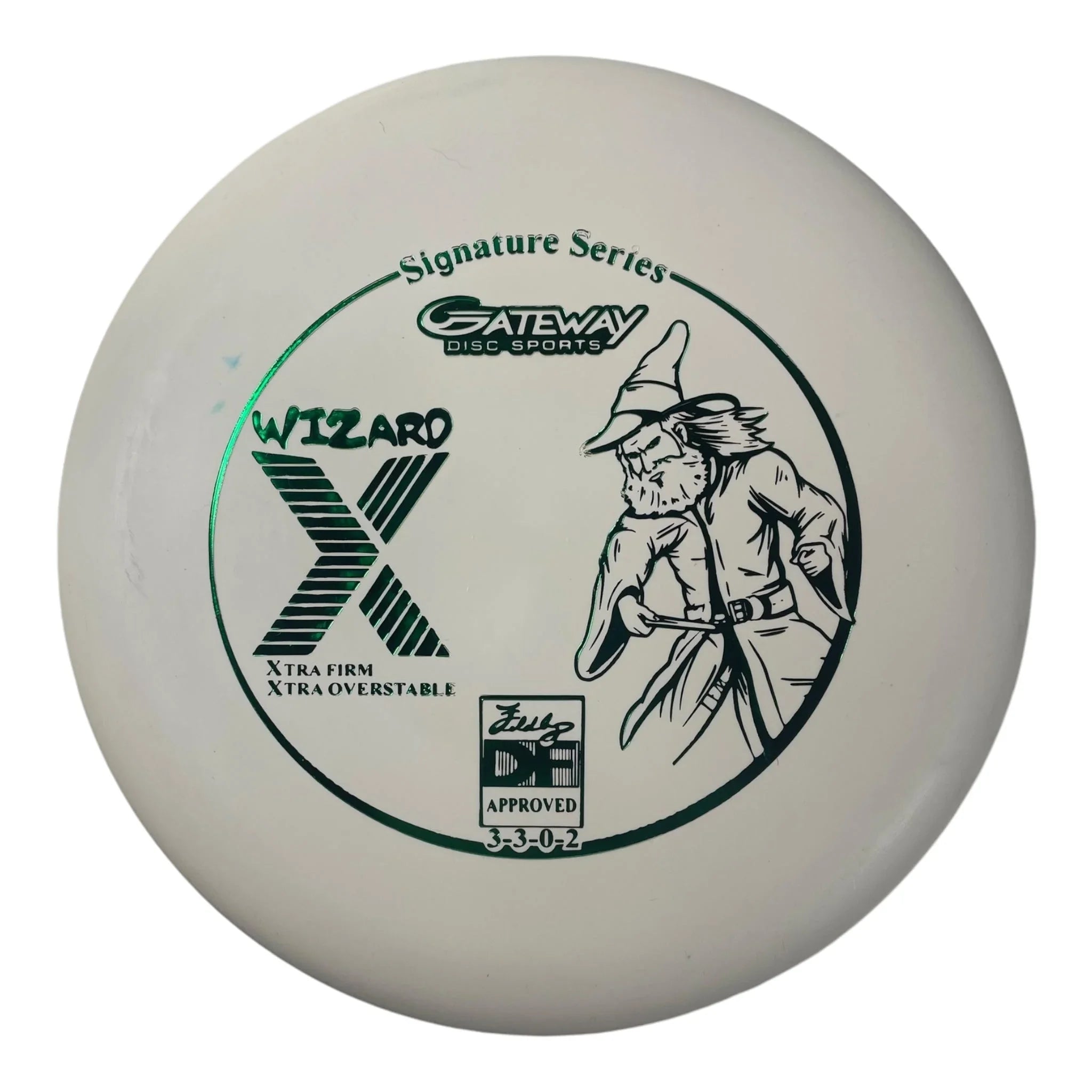 Gateway Disc Sports Wizard X | Firm | White/Green 173 - 175g Disc Golf