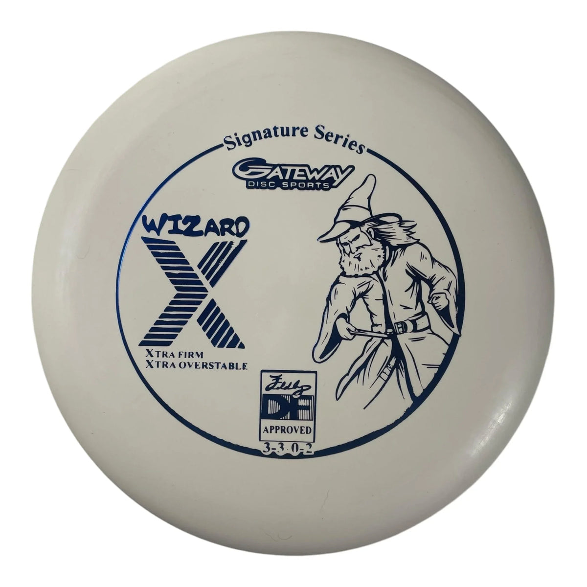 Gateway Disc Sports Wizard X | Firm | White/Royal 174g Disc Golf