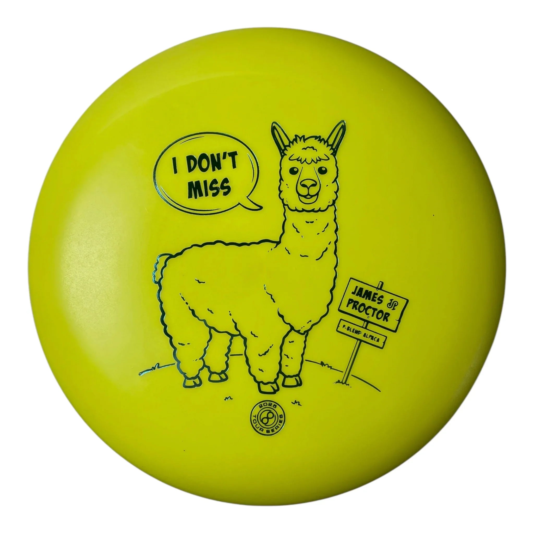 Infinite Discs Alpaca | P-Blend | Yellow/Blue 175g (James Proctor) Disc Golf