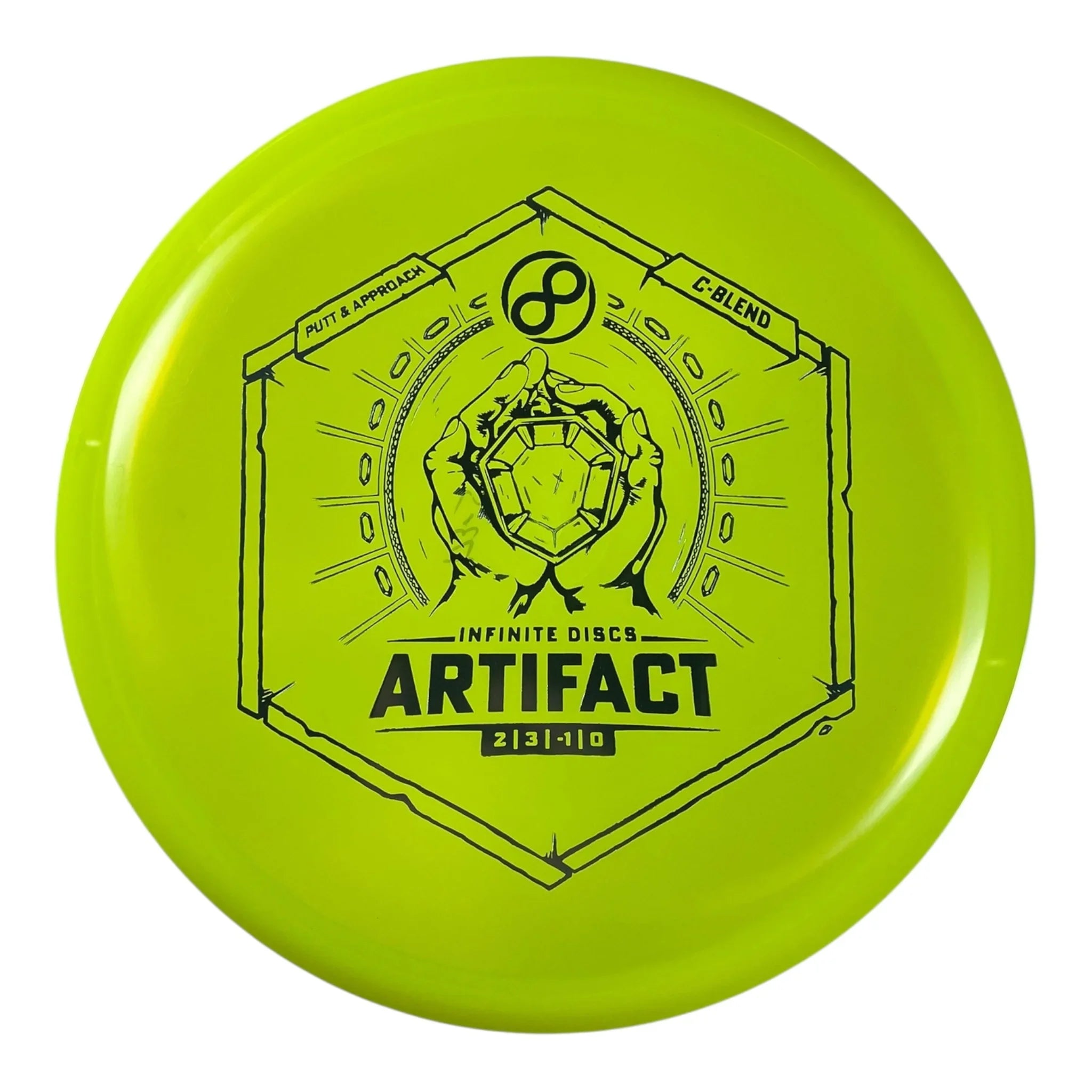 Infinite Discs Artifact | C-Blend | Yellow/Blue 174g (First Run) Disc Golf