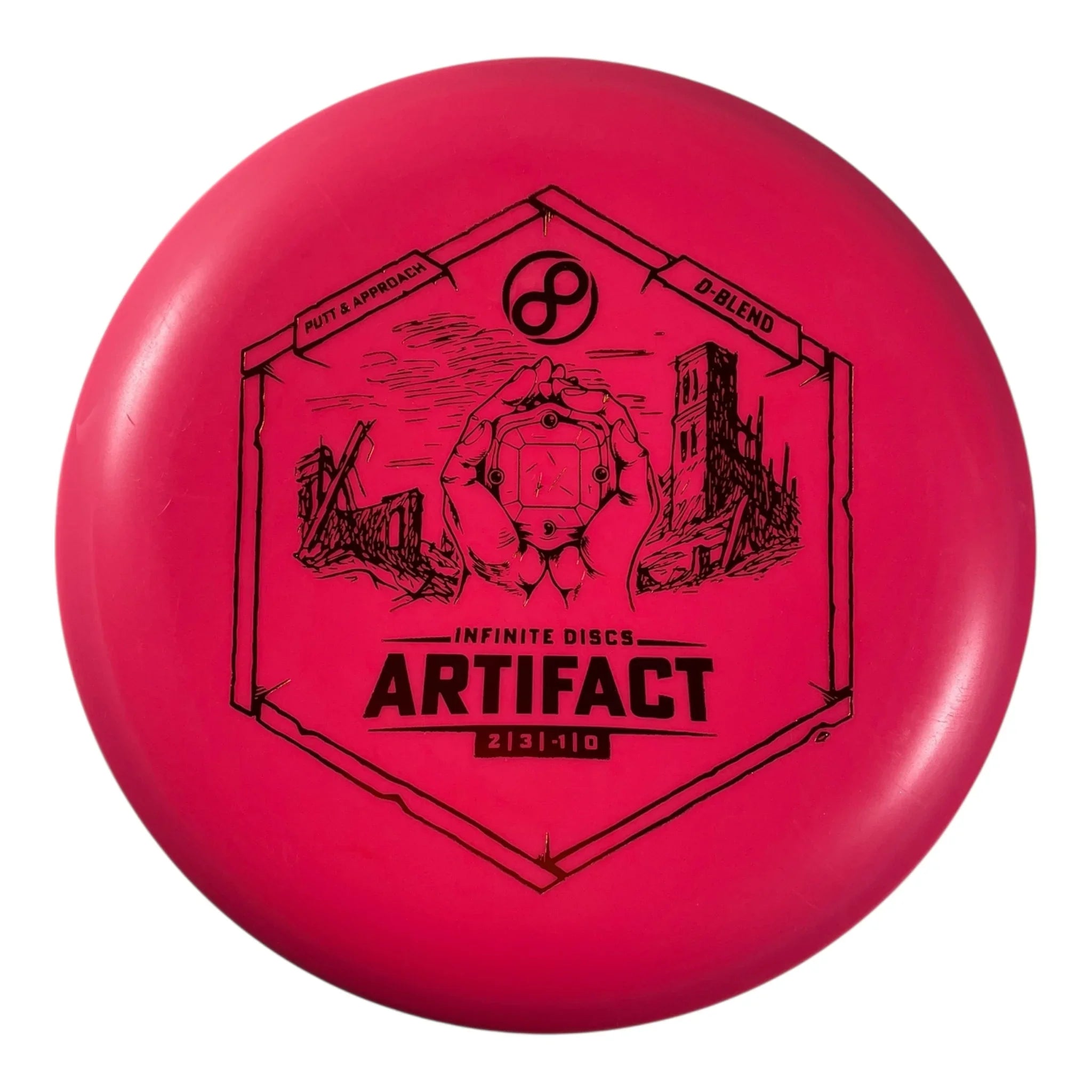 Infinite Discs Artifact | D-Blend | Pink/Orange 171g Disc Golf