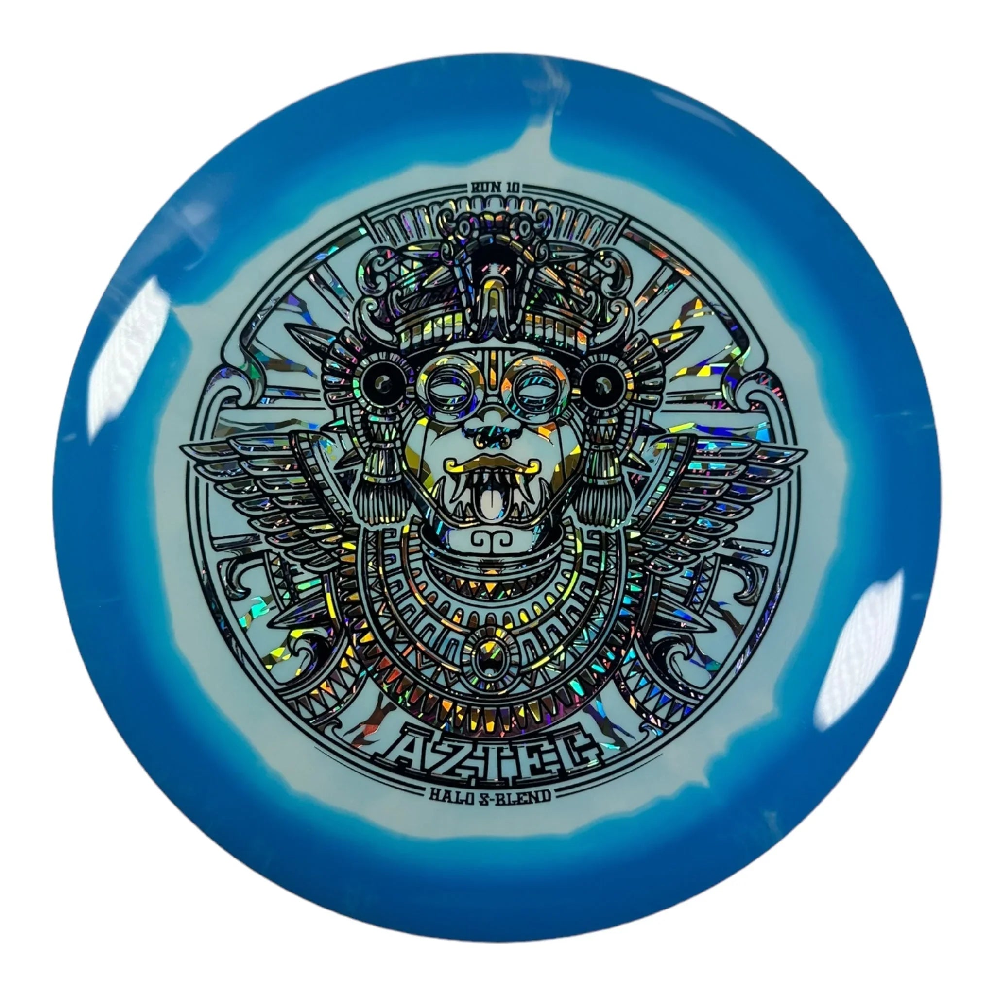Infinite Discs Aztec | Halo S - Blend | Blue/Purple 173g Disc Golf