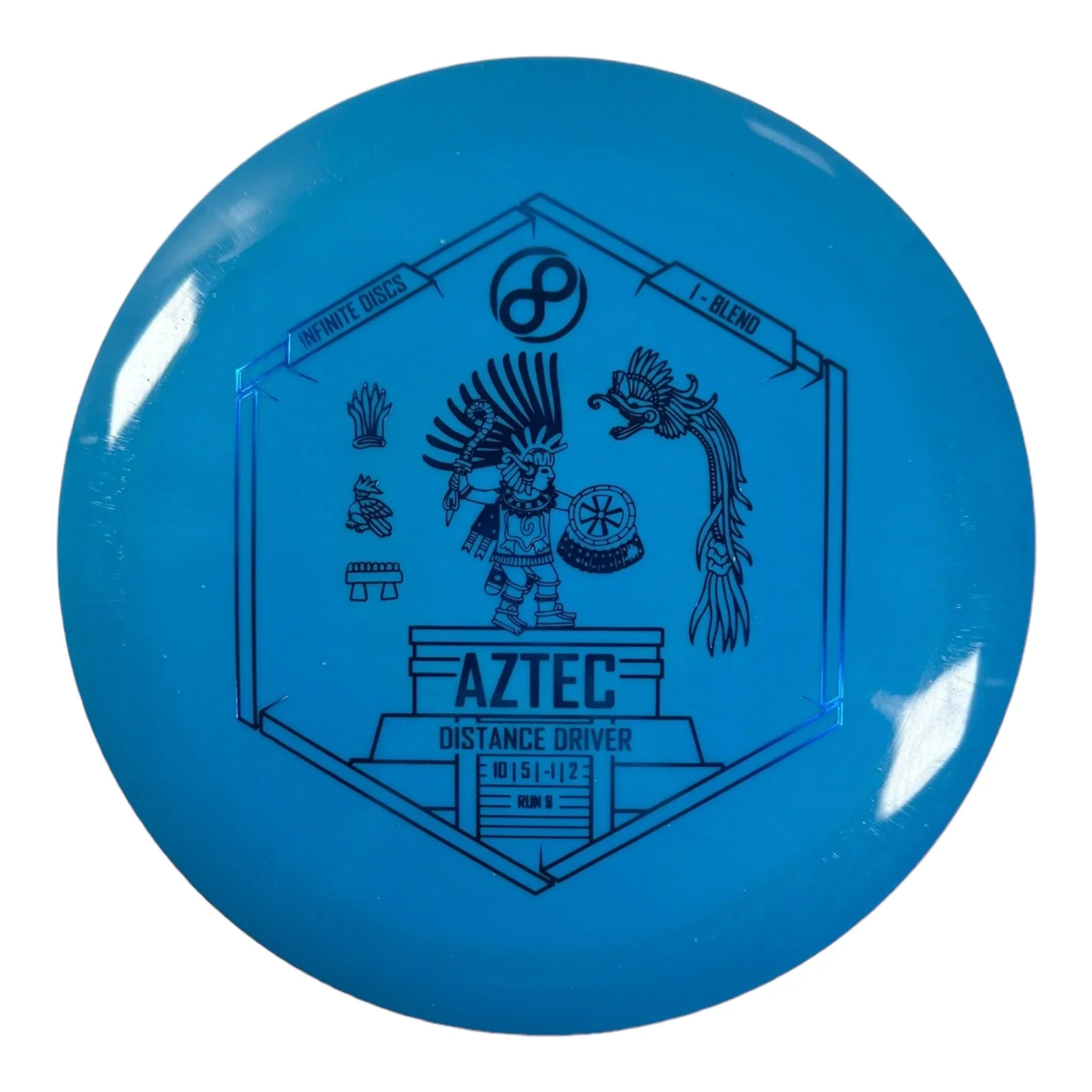 Infinite Discs Aztec | I - Blend | Blue/Blue 173g Disc Golf