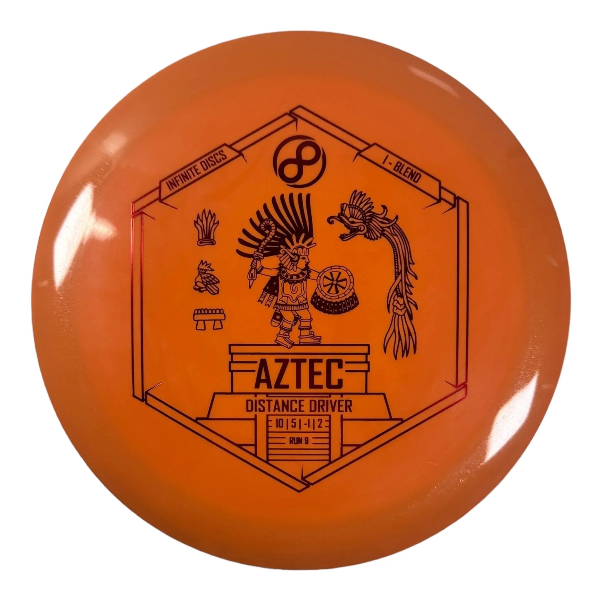 Infinite Discs Aztec | I - Blend | Orange/Red 173g Disc Golf