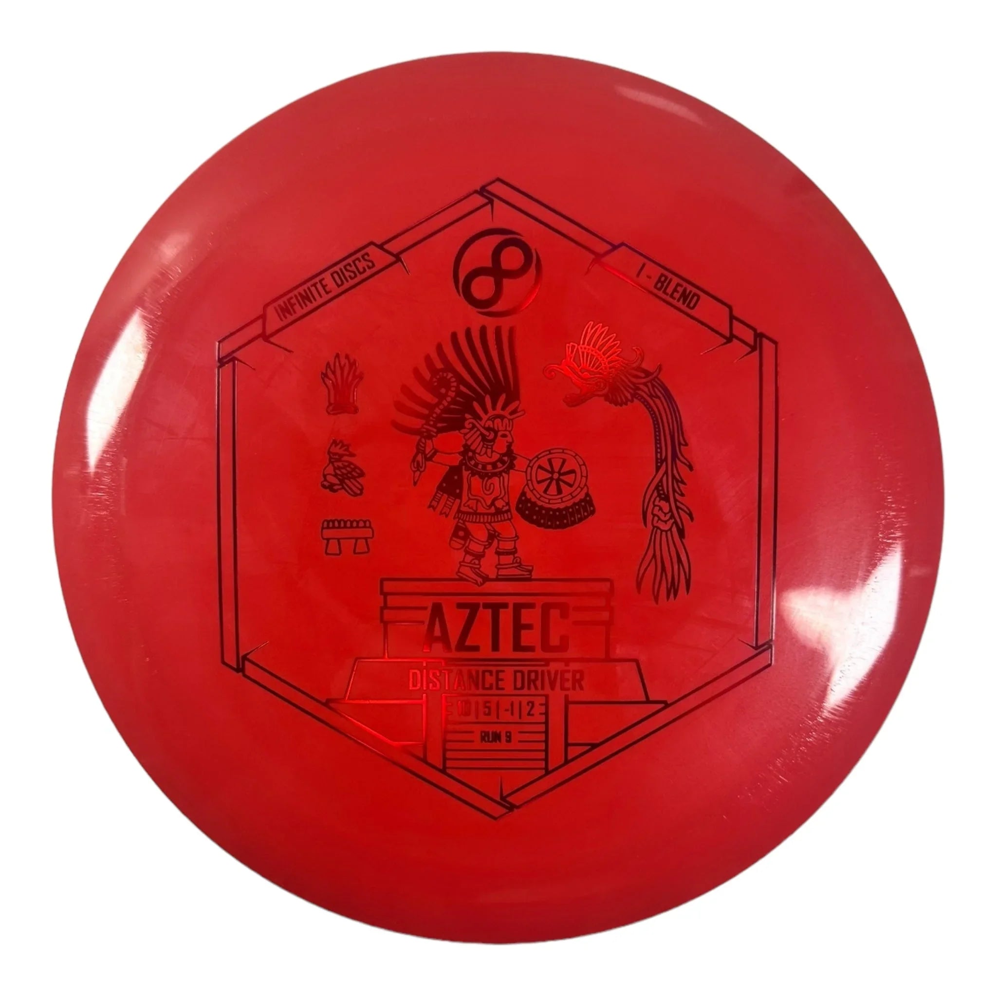 Infinite Discs Aztec | I - Blend | Red/Red 173g Disc Golf