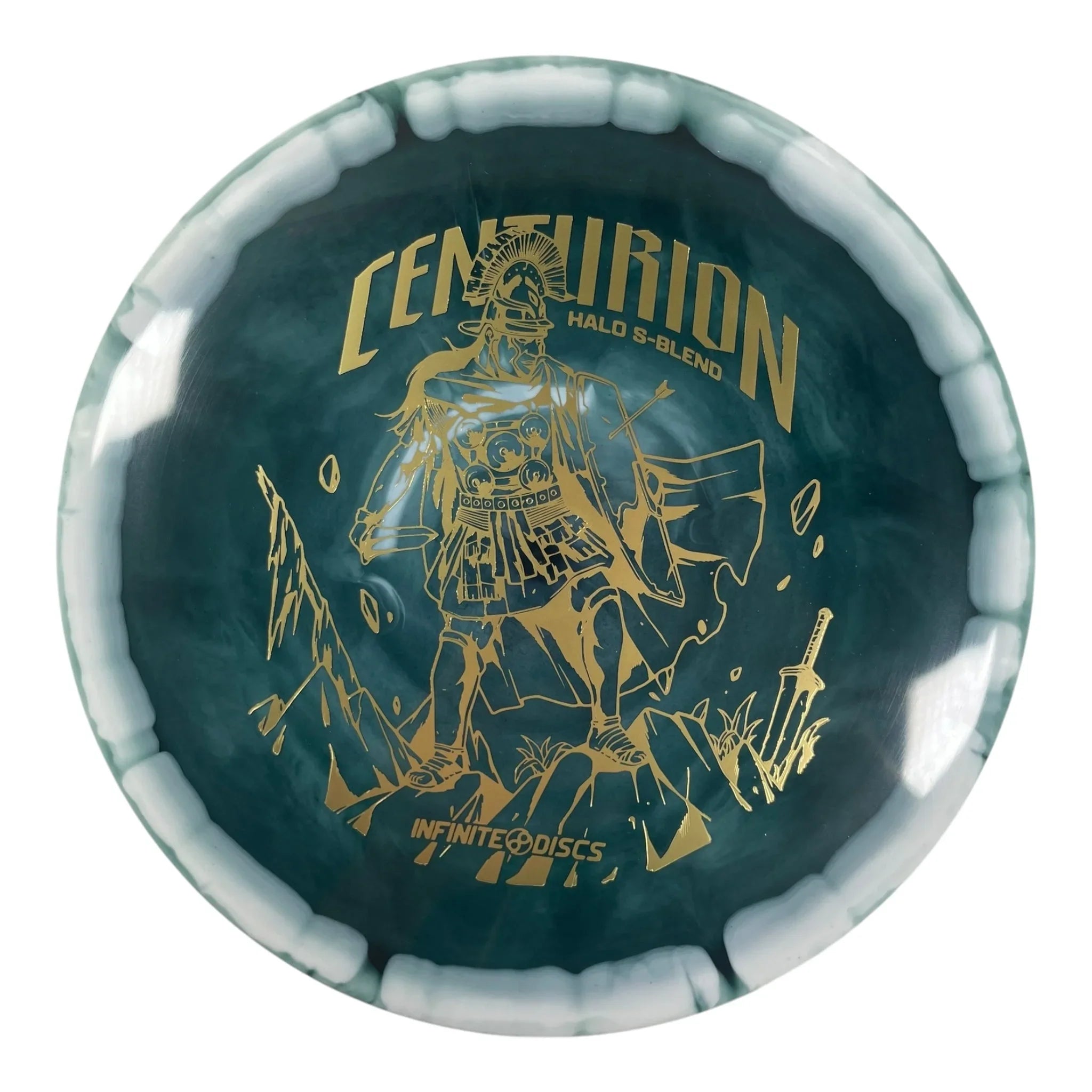 Infinite Discs Centurion | Halo S - Blend | Black/Gold 175g Disc Golf