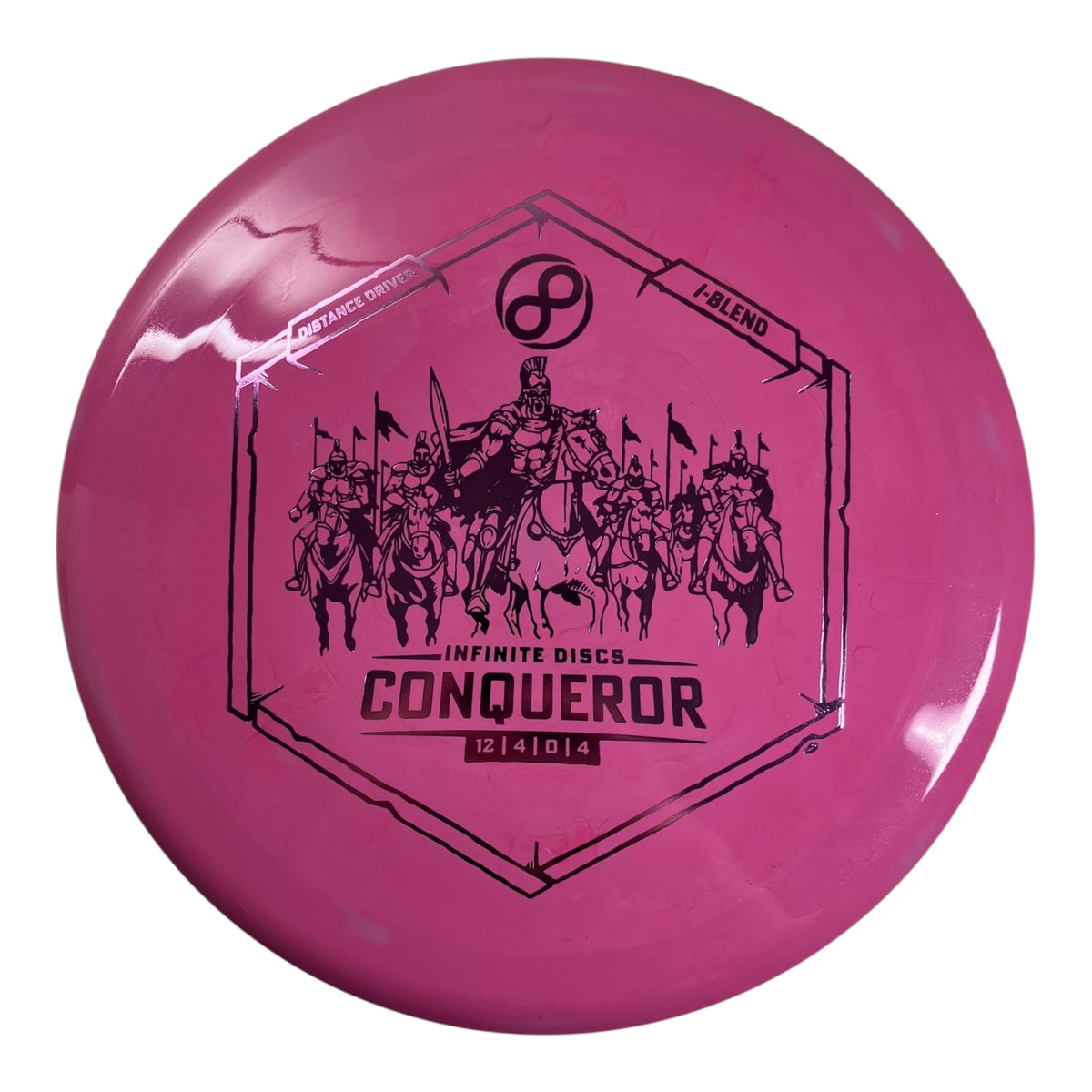 Infinite Discs Conqueror | I-Blend | Pink/Pink 173g Disc Golf