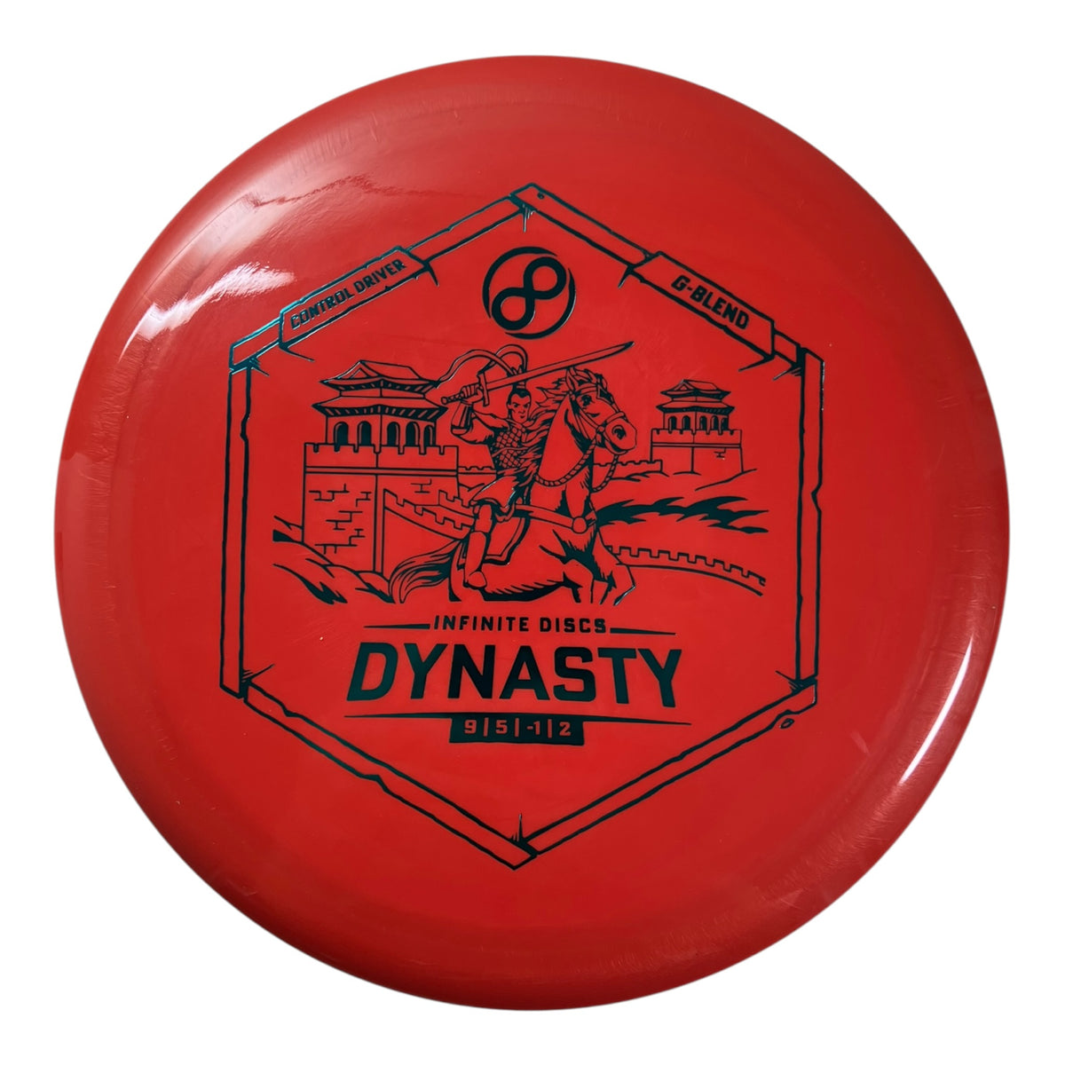 Infinite Discs Dynasty | G-Blend | Orange/Teal 171g Disc Golf