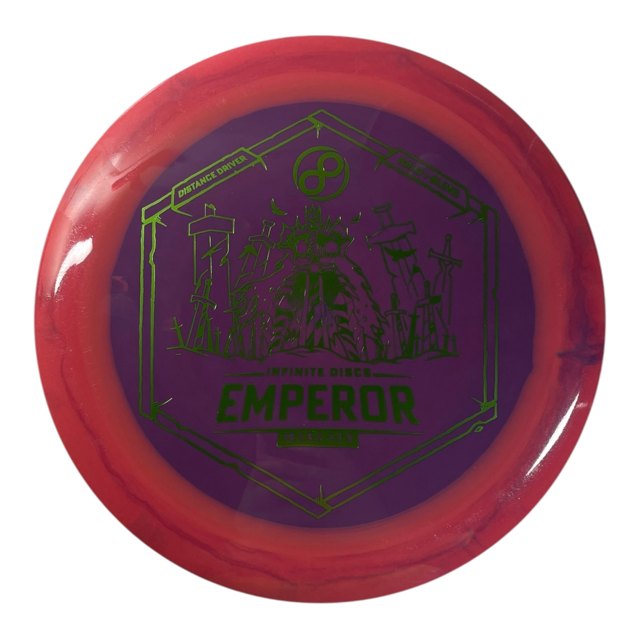 Infinite Discs Emperor | Halo I-blend | Purple/Pink/Green 168g Disc Golf