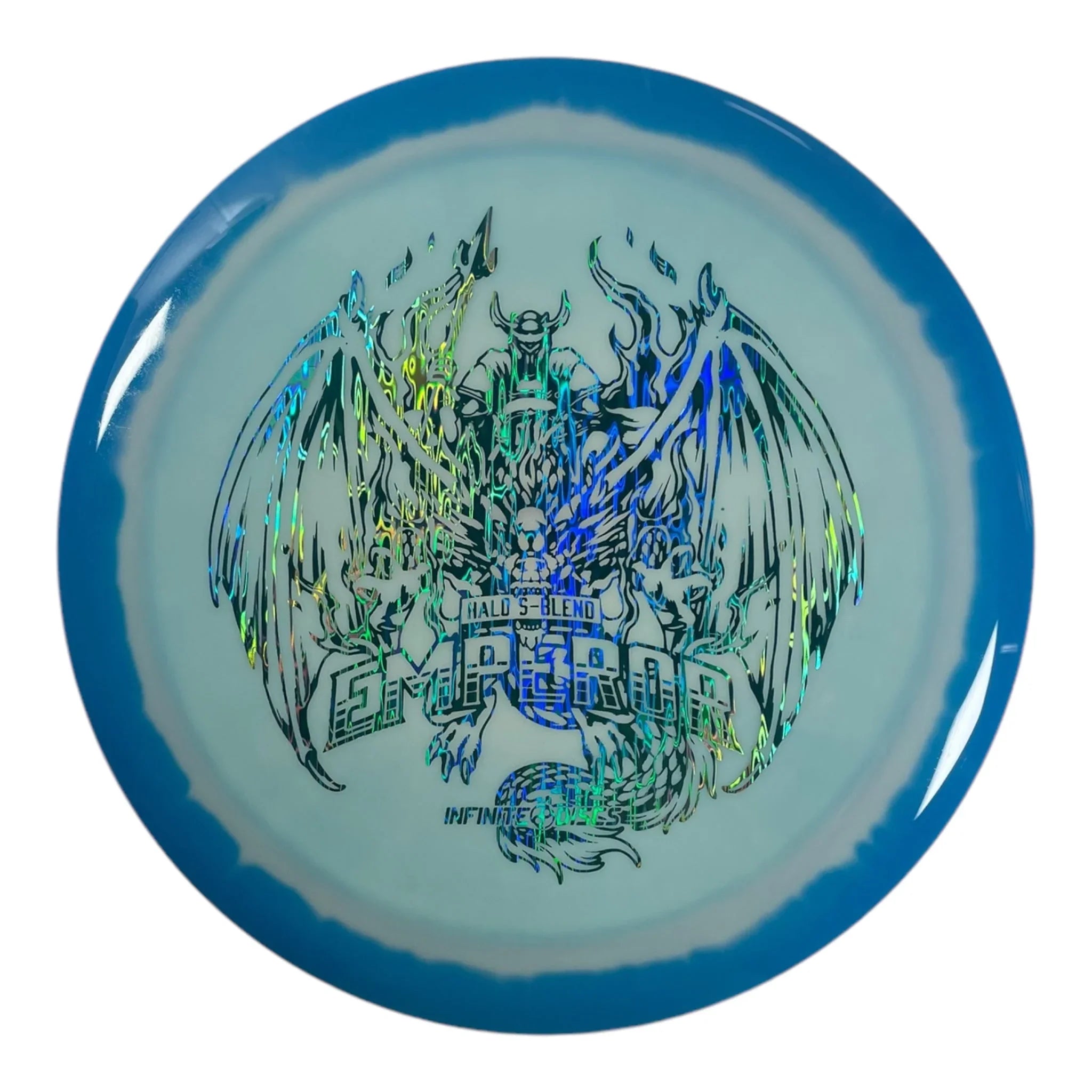 Infinite Discs Emperor | Halo S - blend | Blue/Blue Holo 167g Disc Golf