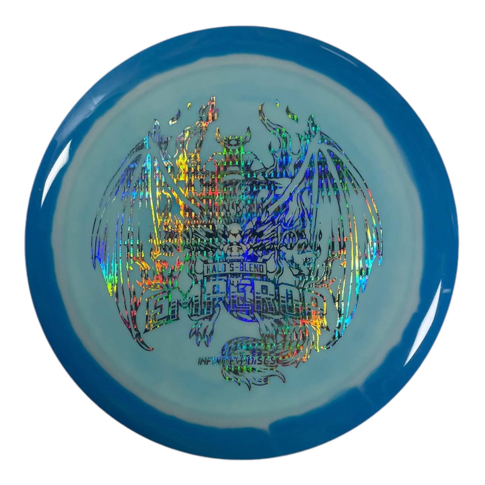 Infinite Discs Emperor | Halo S - blend | Blue/Holo 169g Disc Golf
